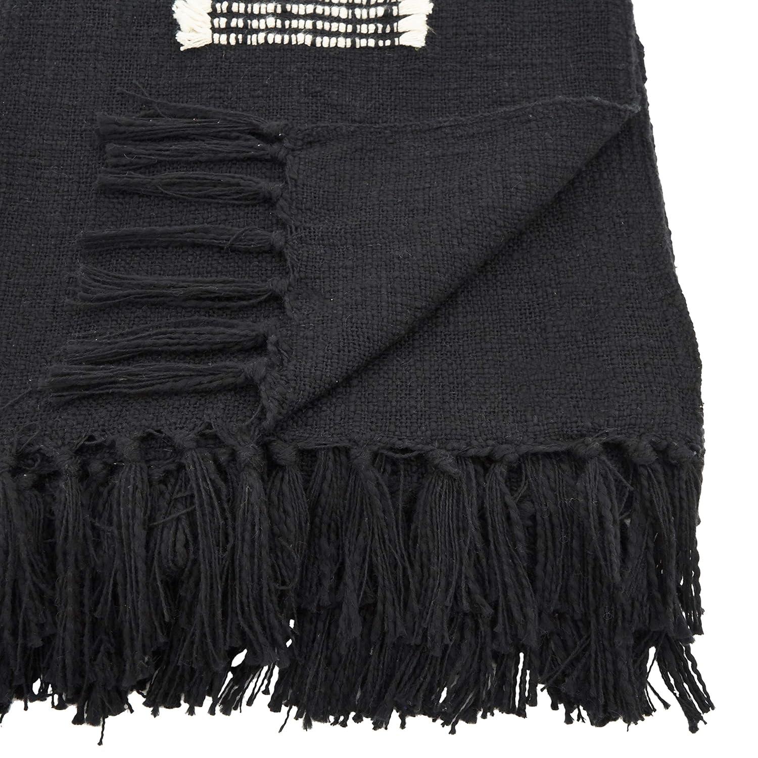 Saro Sevan Collection Hand Woven Throw Blanket