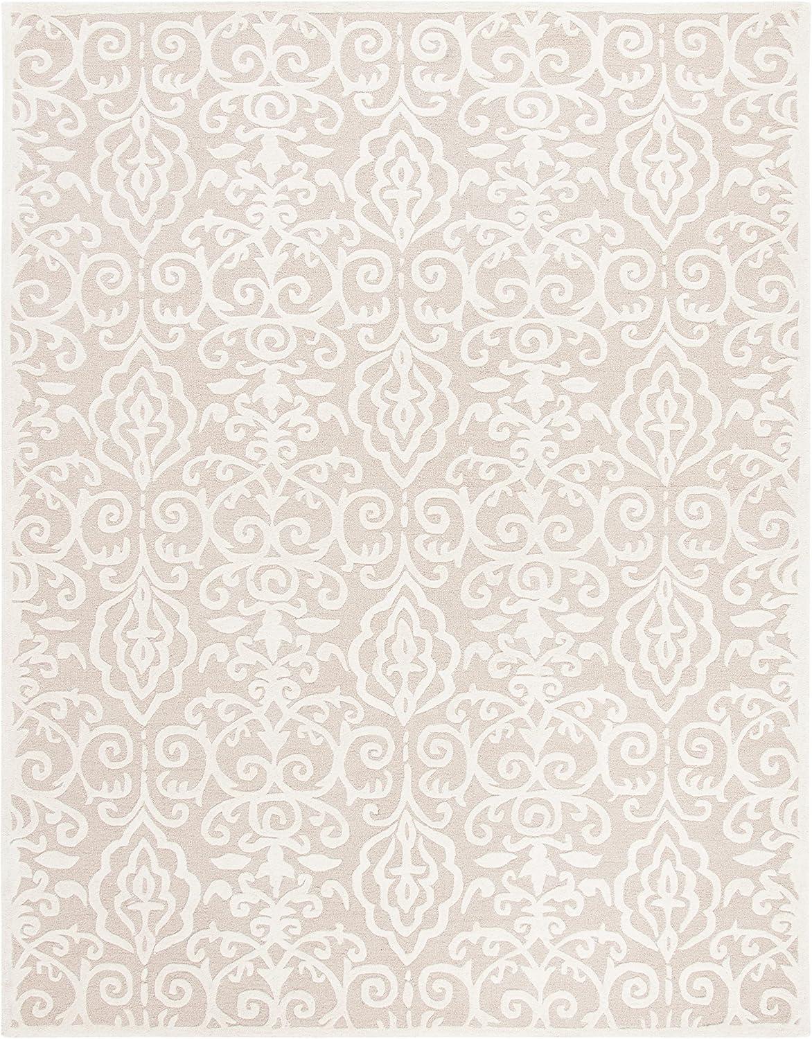 SAFAVIEH Martha Stewart Marais Geometric Damask Area Rug, Fledgling, 10' x 14'