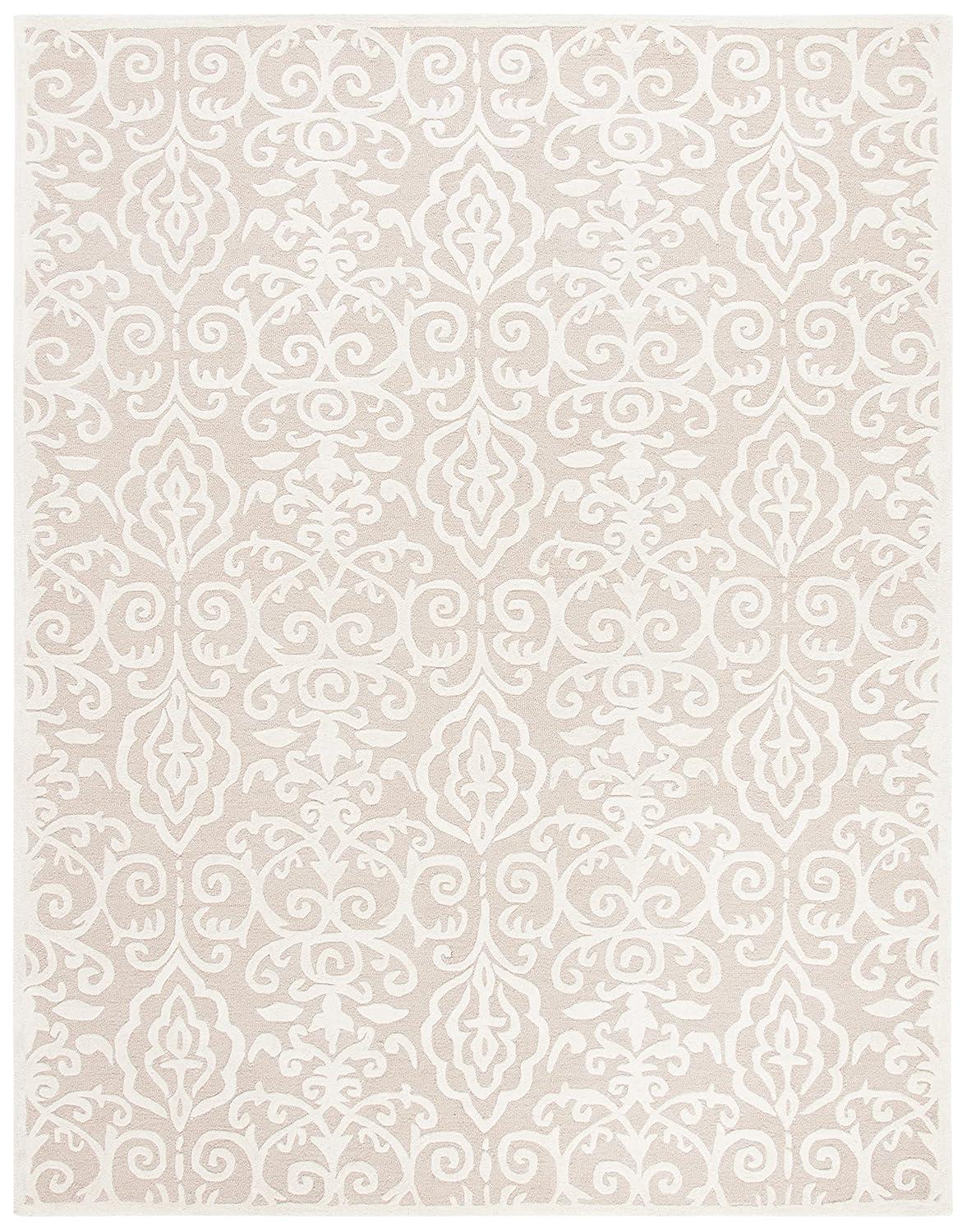SAFAVIEH Martha Stewart Marais Geometric Damask Area Rug, Fledgling, 10' x 14'