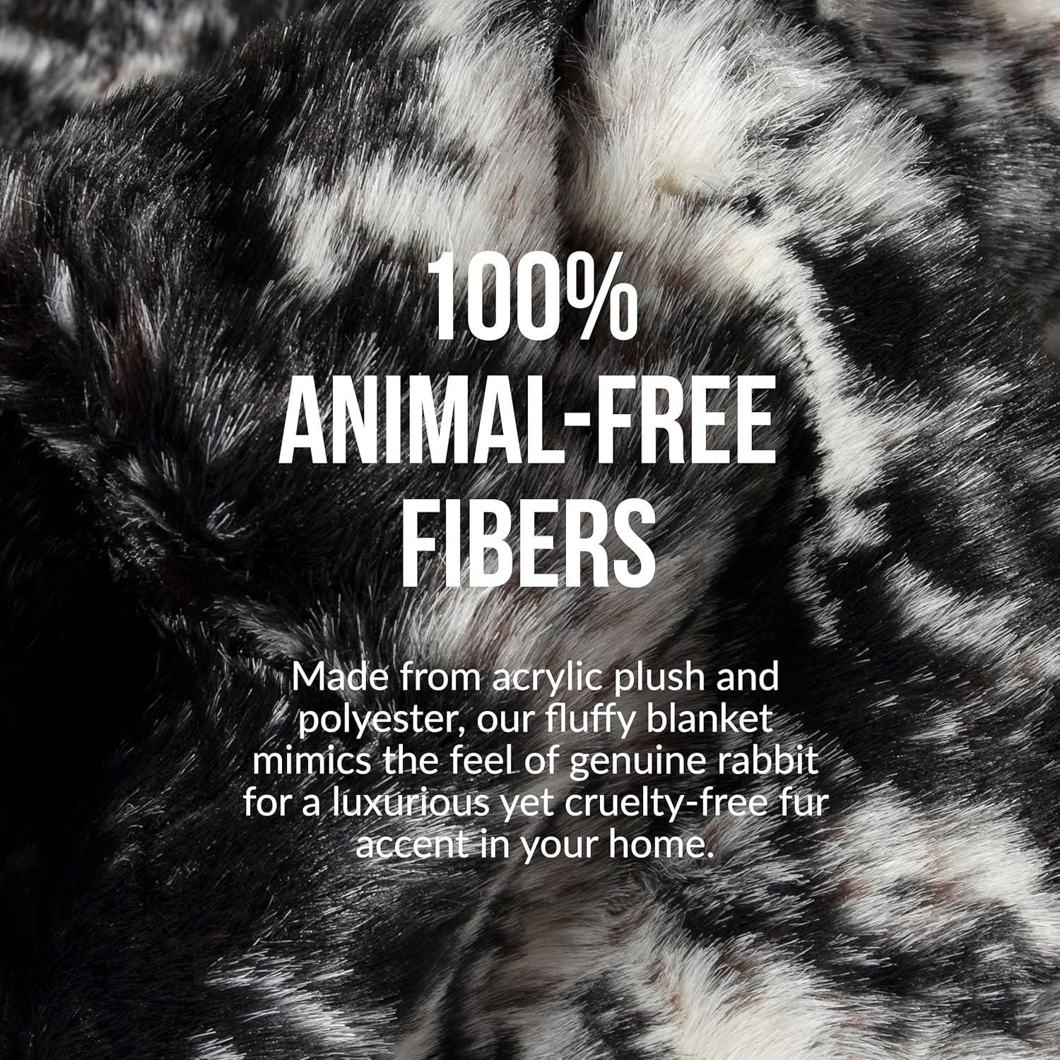 Luxe Classic Faux Hide Rug | Edinburgh s&p black/white | 5.25'x7.5'