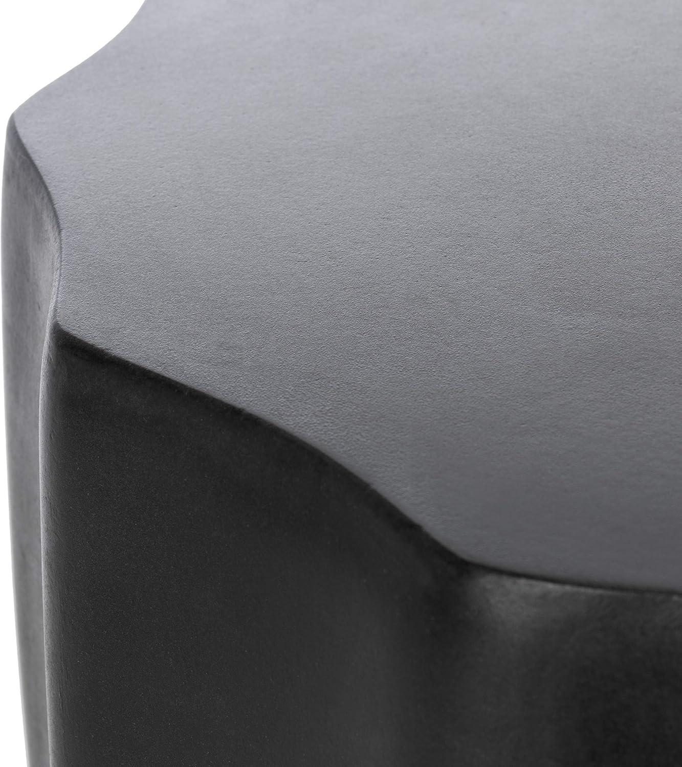 Jaslyn Accent Stool - Indoor/Outdoor - VNN1010 - Black - Safavieh