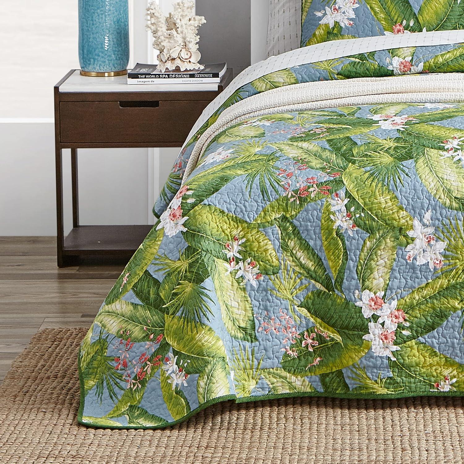 Tommy Bahama Aregada Dock Cotton Reversible Quilt Set