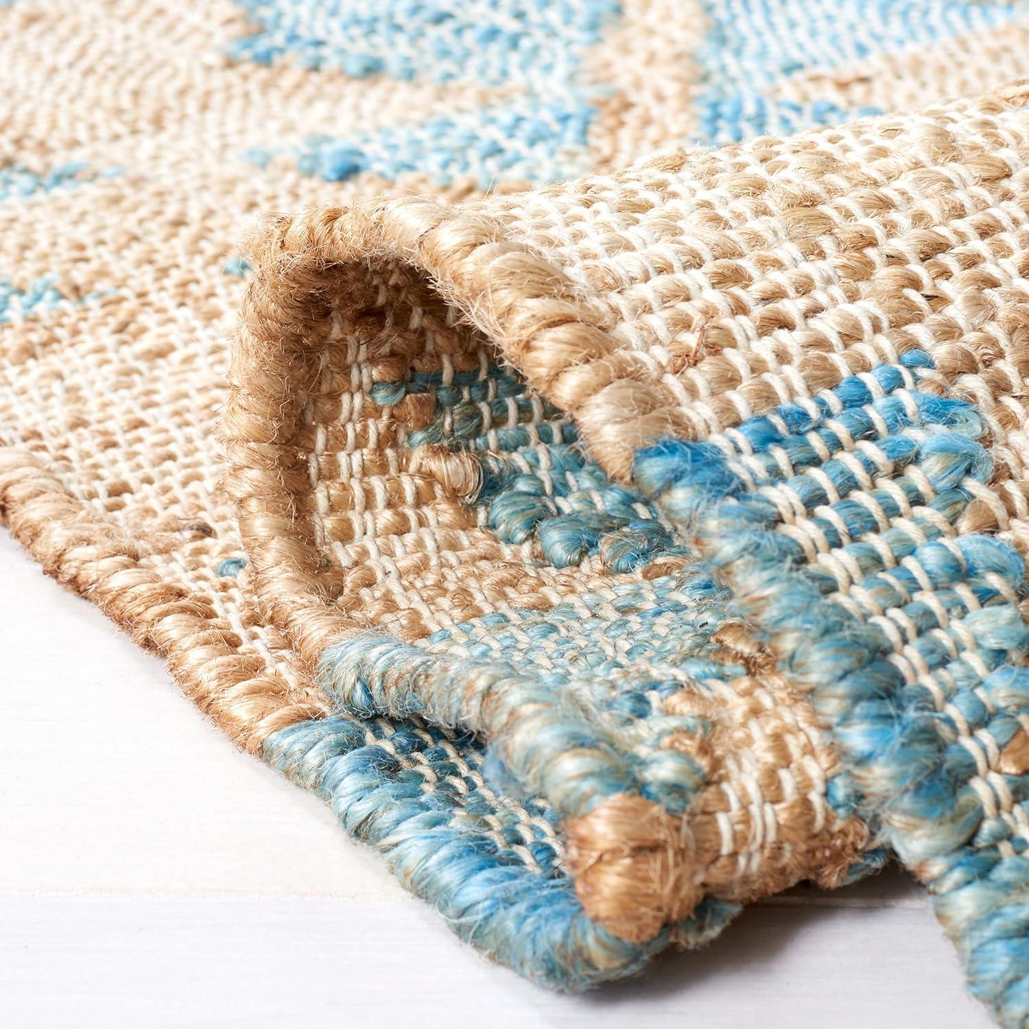 Kilim KLM757 Hand Woven Area Rug - Blue/Natural - 3'x5' - Safavieh.
