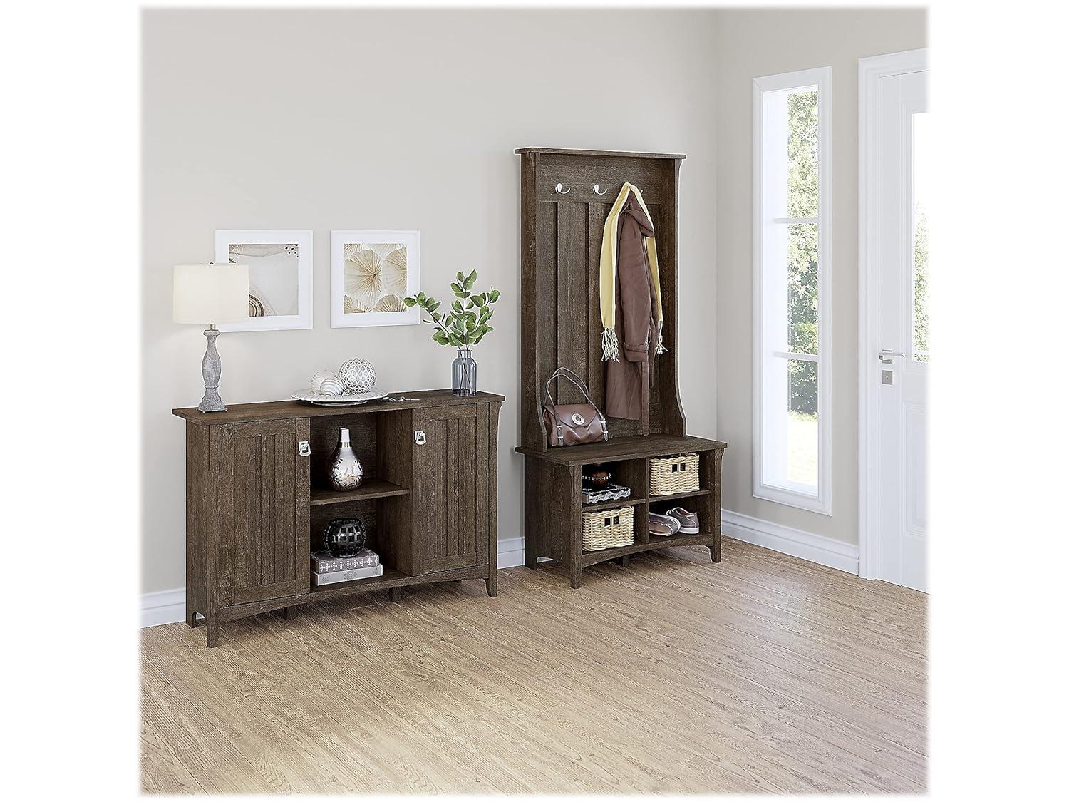 Bush Furniture Salinas Entryway Storage Set, Ash Brown