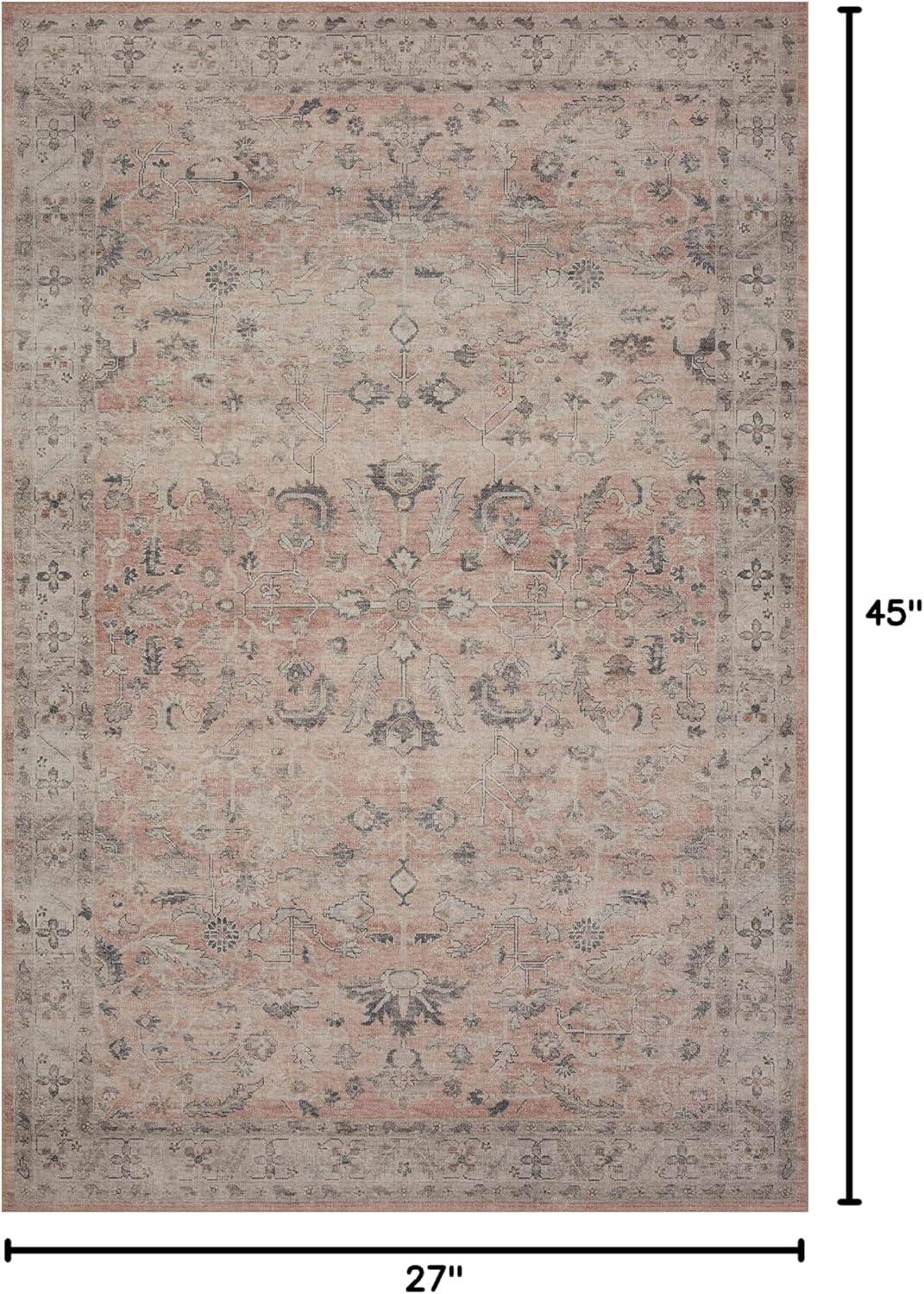 Loloi II Hathaway Printed Oriental Area Rug, Blush / Multi, 2'-3" x 3'-9"