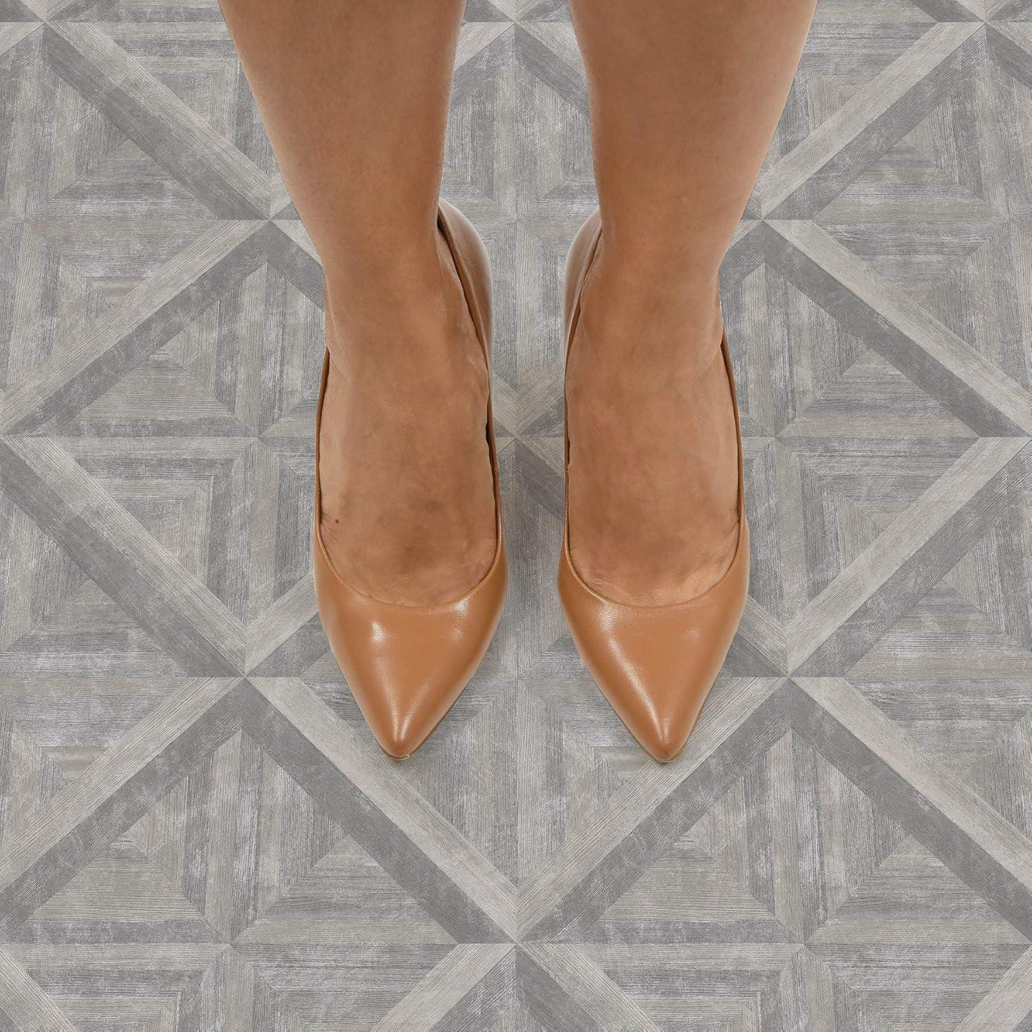 FloorPops Townhouse 12 in. x 12 in. Peel and Stick Virgin Vinyl Floor Tiles (10-Pack)