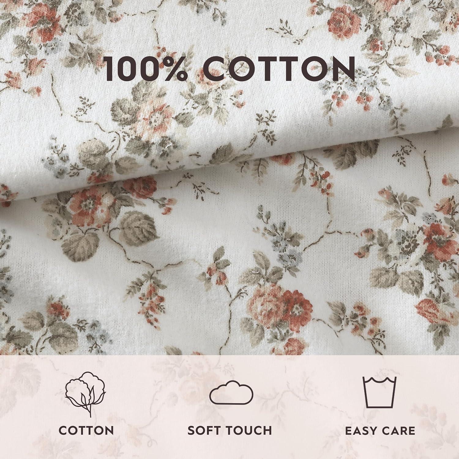 Laura Ashley Laura Ashley Cotton Flannel Cozy Sheet Sets