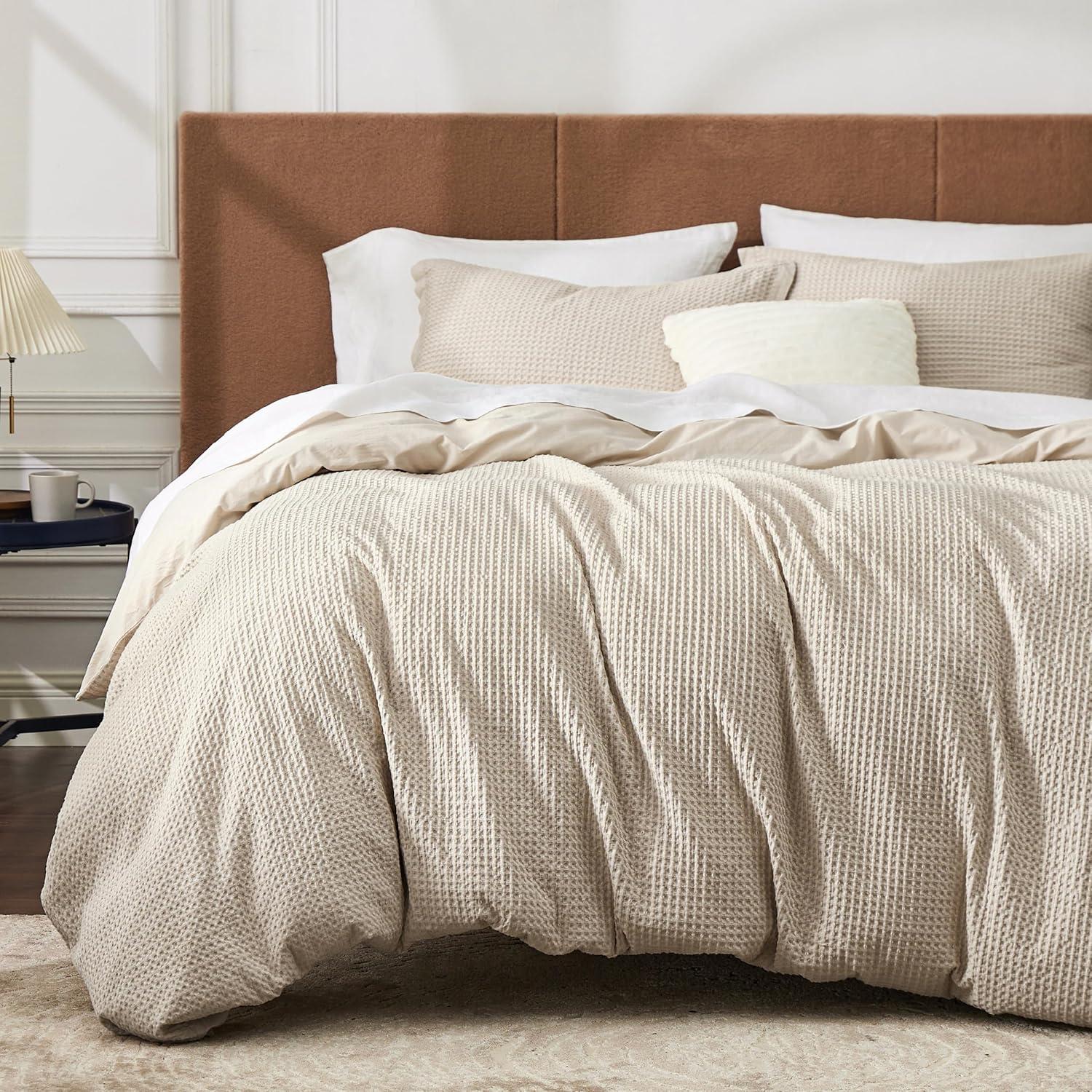 Bedsure Bedsure 100% Cotton Waffle Weave Duvet Cover