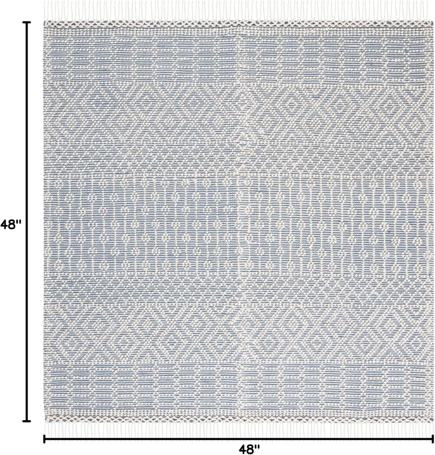 Natura NAT852 Hand Loomed Area Rug - Ivory/Grey - 4'x4' - Safavieh.