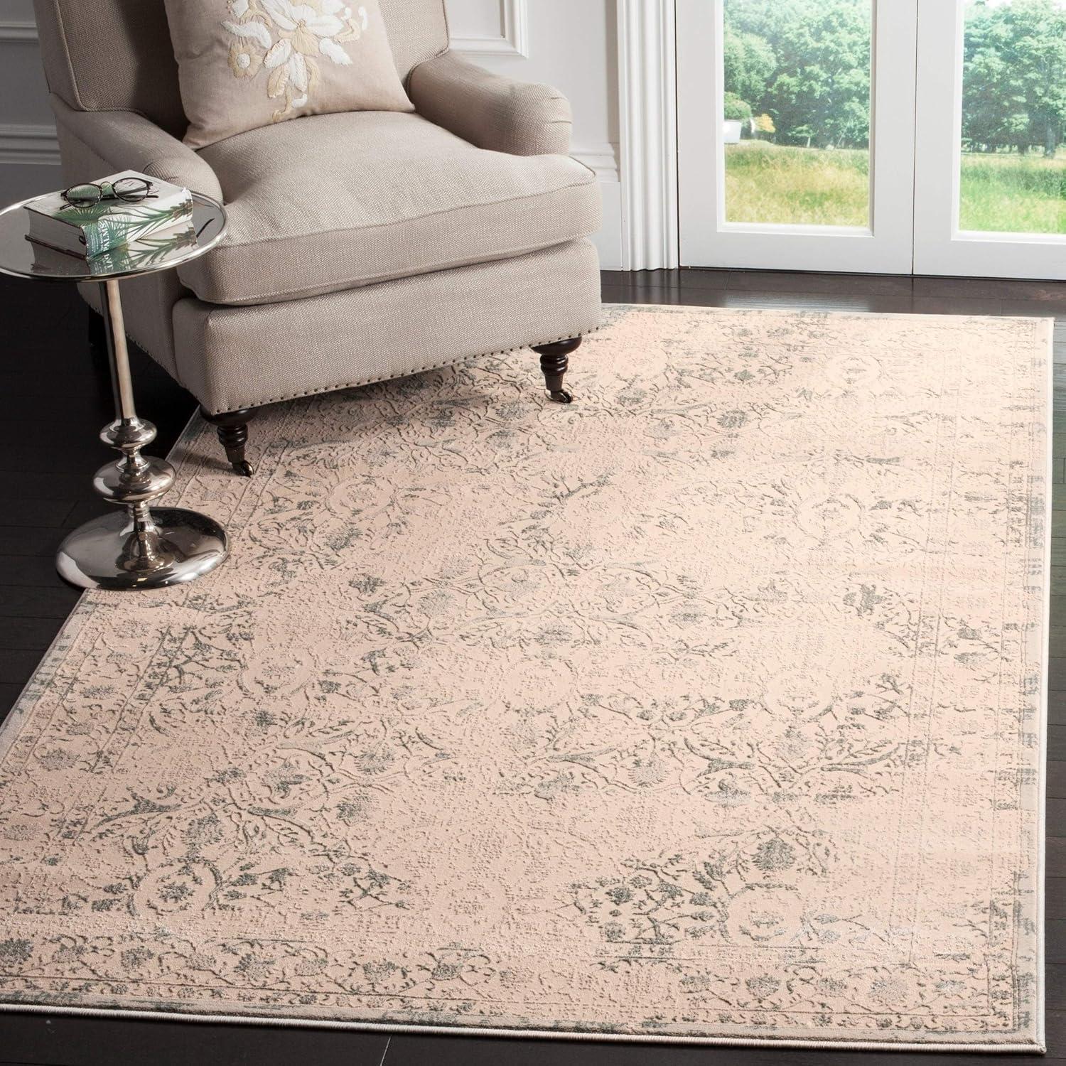 SAFAVIEH Brilliance BRL502B Cream / Light Blue Rug