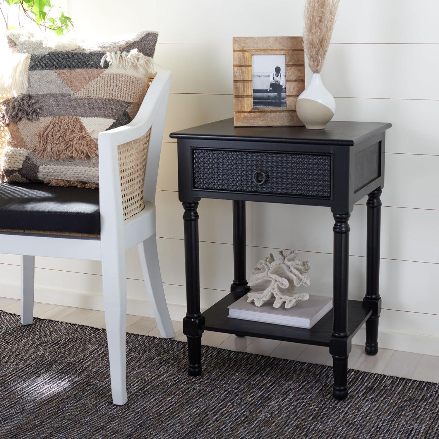 Haines 1 Drawer Accent Table - ACC5720B - Distressed/Grey - Safavieh