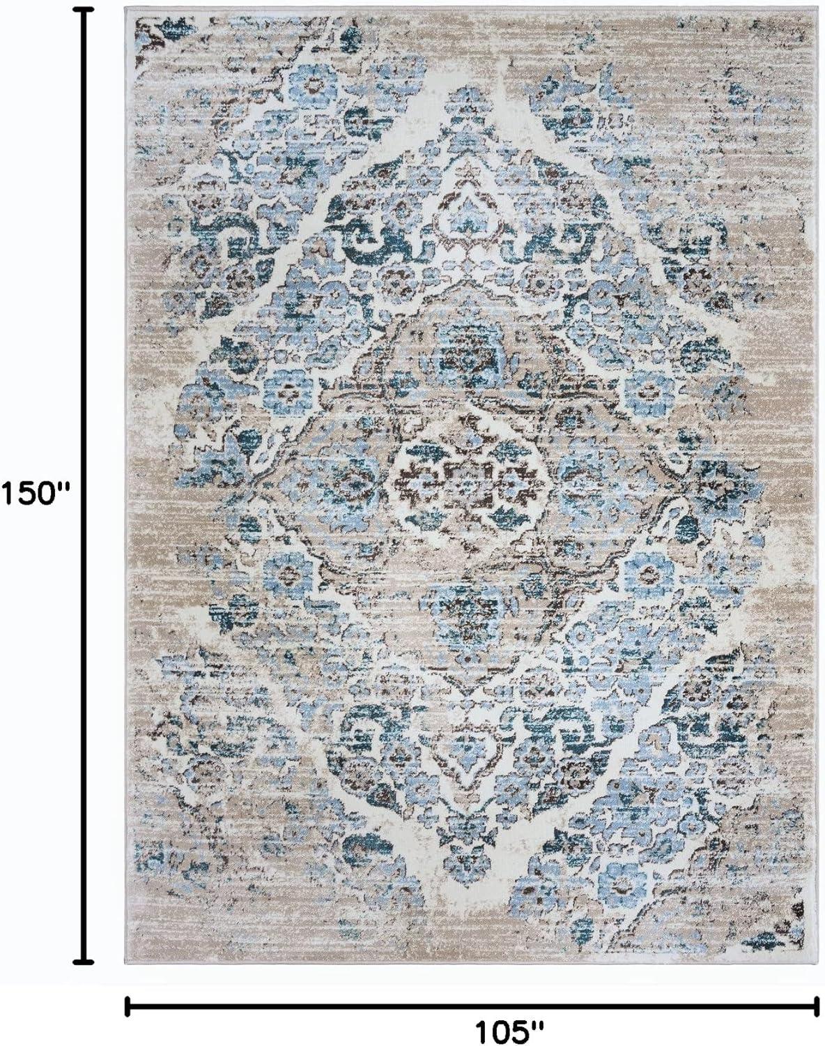 Luxe Weavers Victoria Collection Floral Area Rug