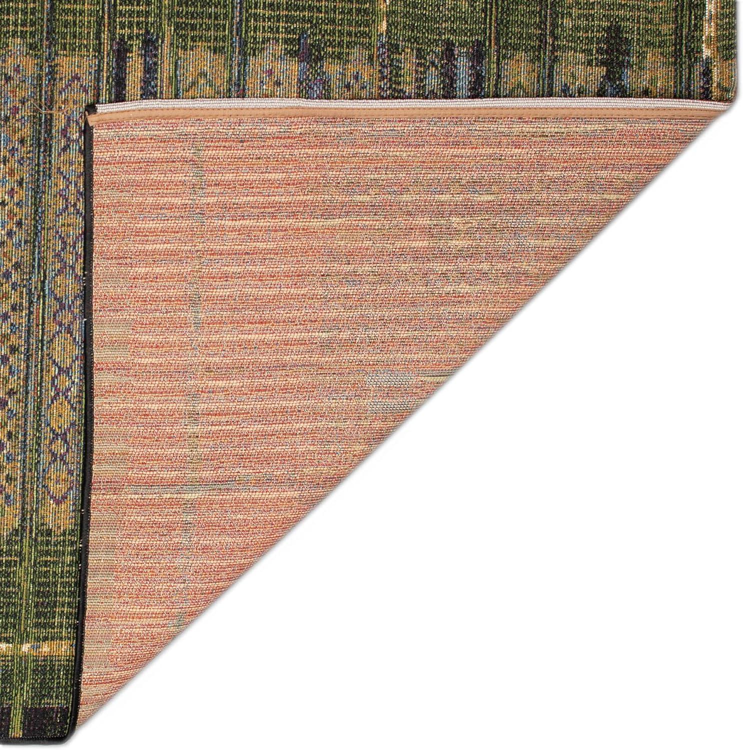Liora Manne Marina Stripe Indoor/Outdoor Rug Green 3'3" x 4'11"
