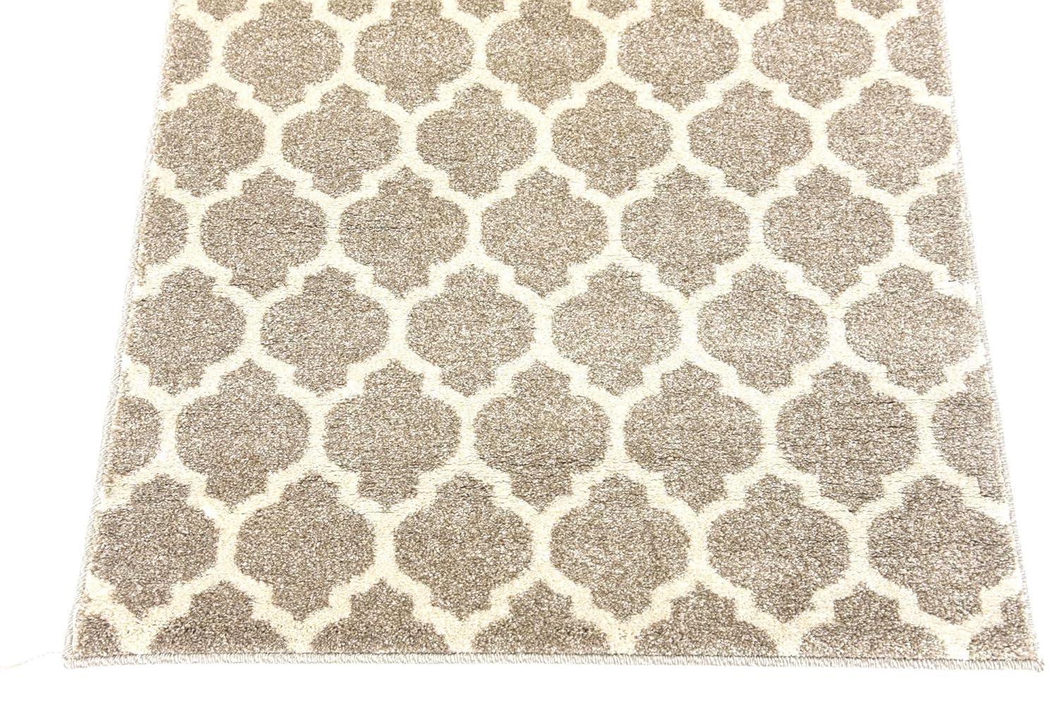 Unique Loom 2' 7 x 8' 0 Trellis Philadelphia Light Brown Area Rug