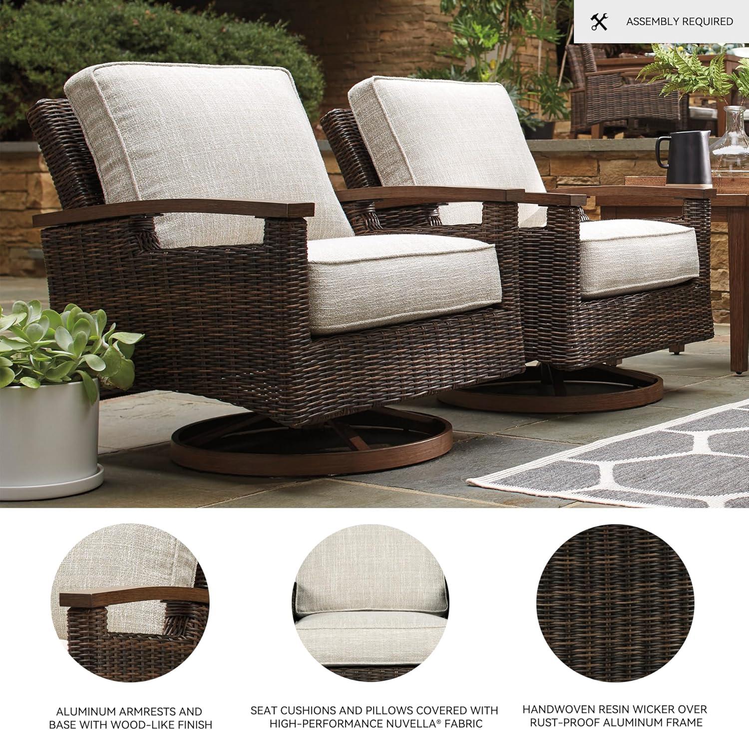 Paradise Trail Swivel Lounge Chair (Set of 2)
