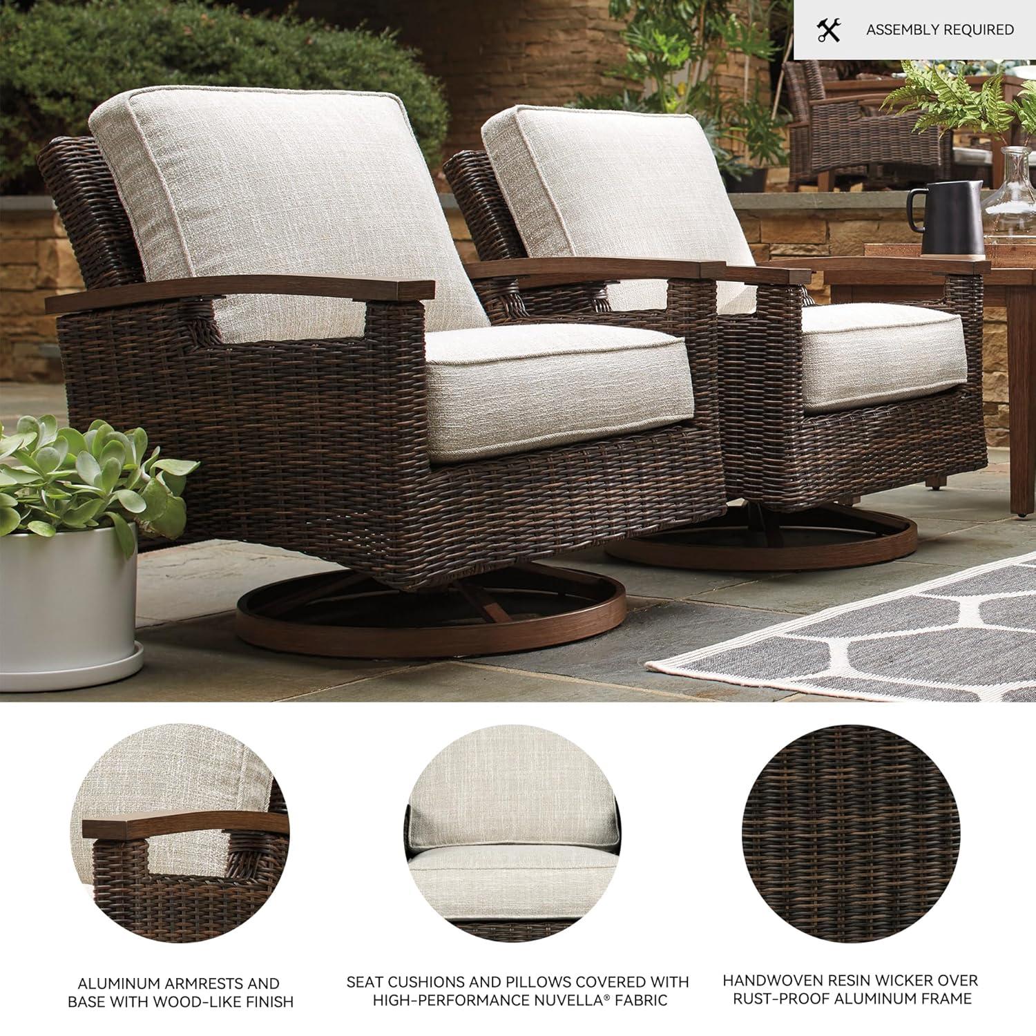Paradise Trail Swivel Lounge Chair (Set of 2)