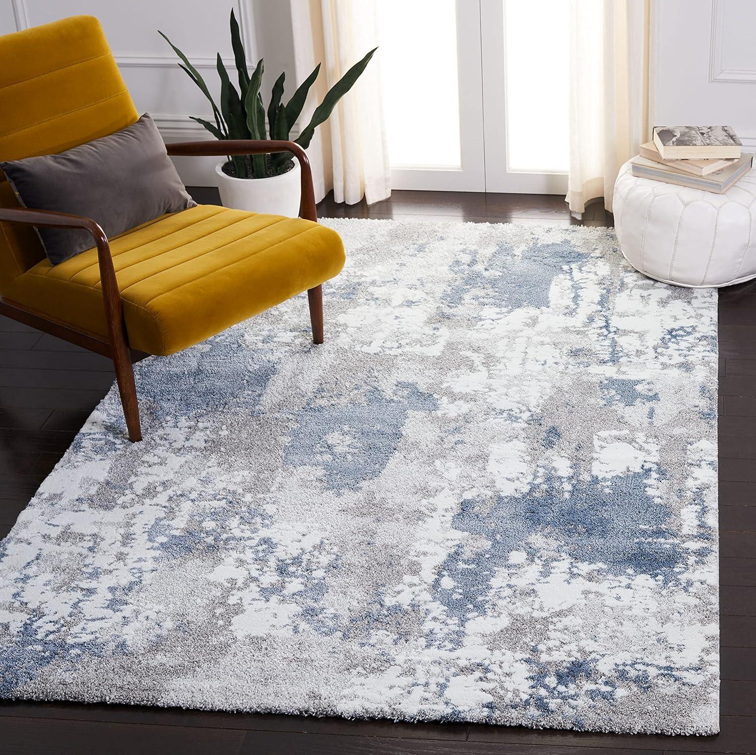 Century 300 CTY339 Power Loomed Indoor Accent Rug - Grey/Blue - 2'7"x5' - Safavieh