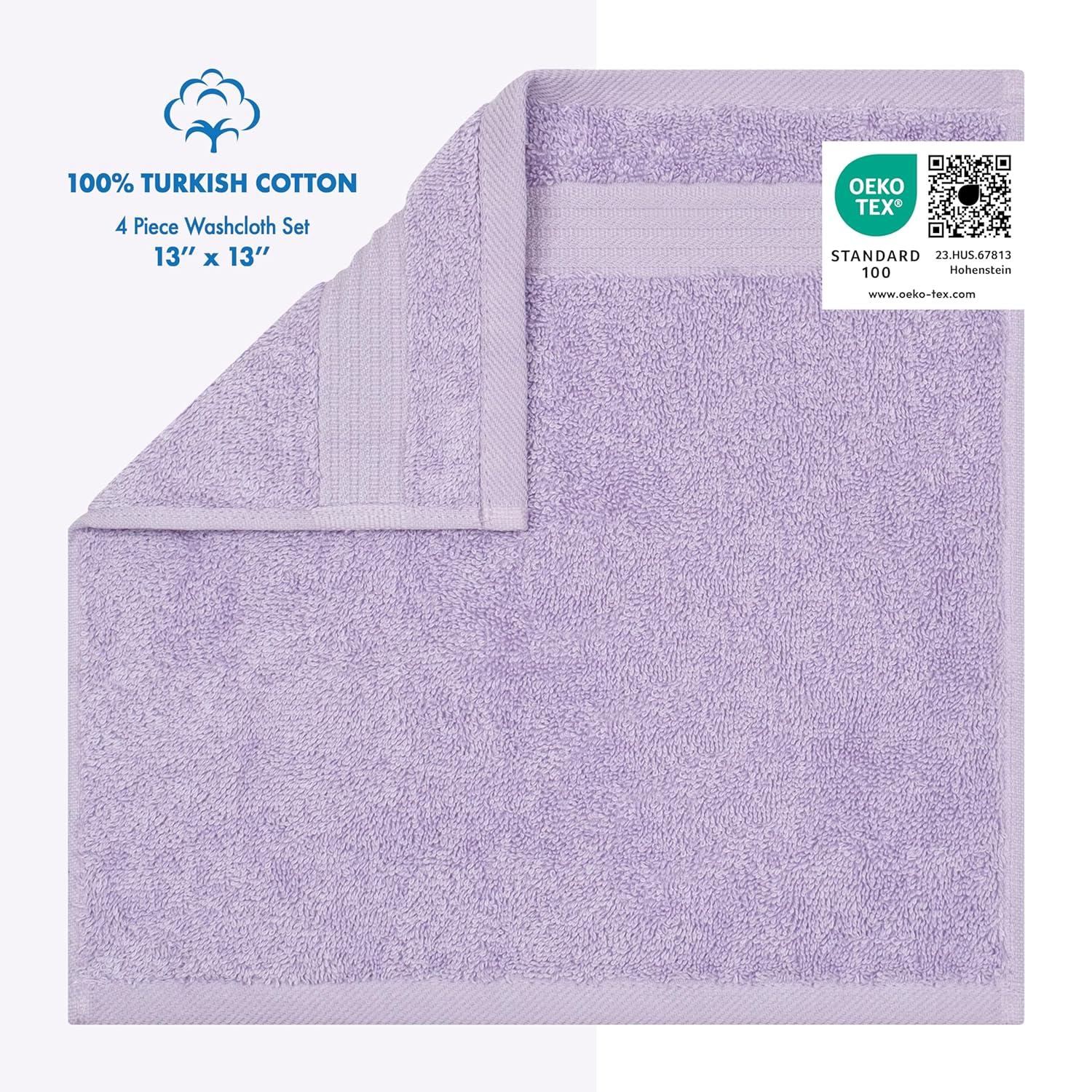 Charlton Home® Darcelle 100% Cotton 4 Piece Turkish Washcloth Set (Set of 4)