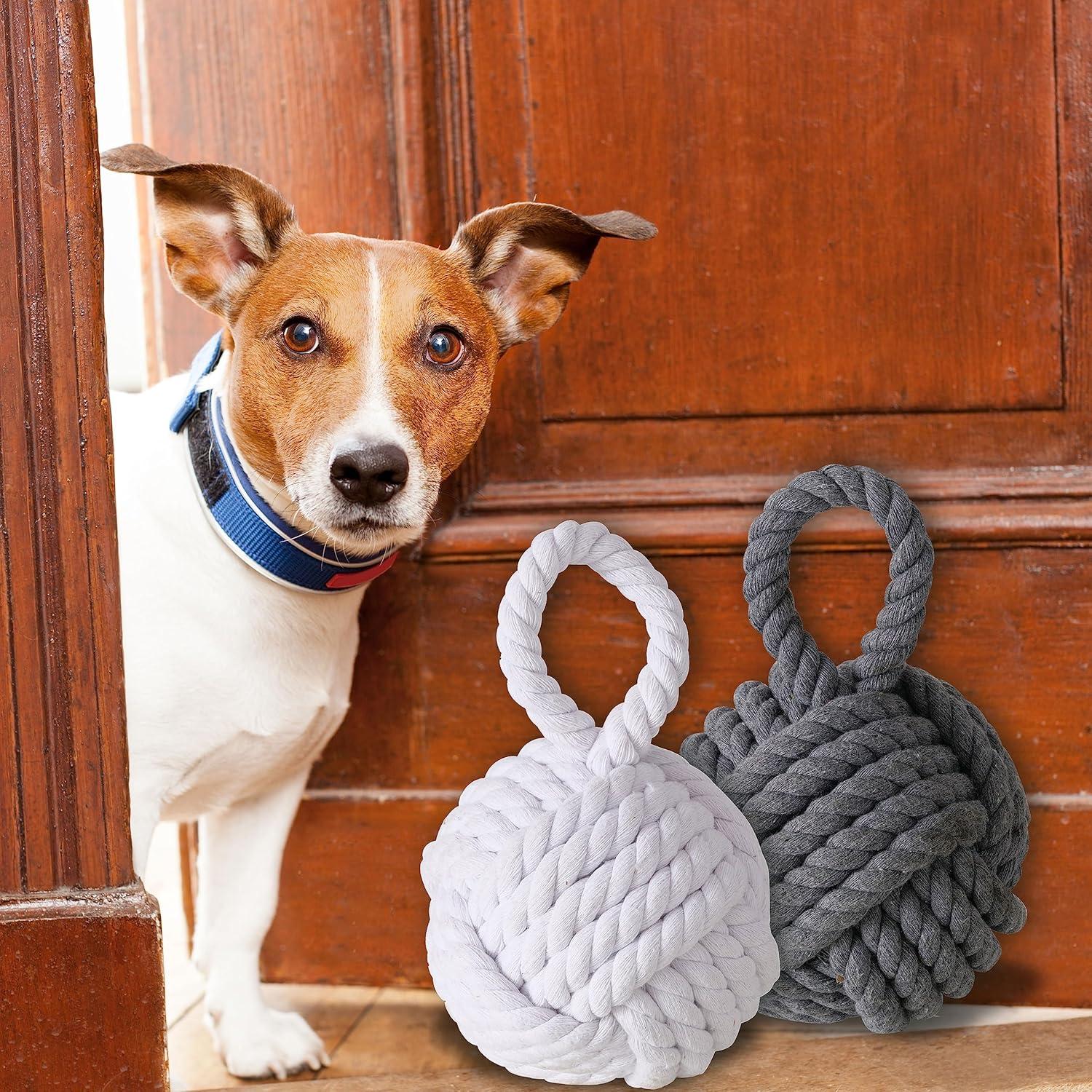 Whole House Worlds Monkey Knot Jute Weighted Floor Stop