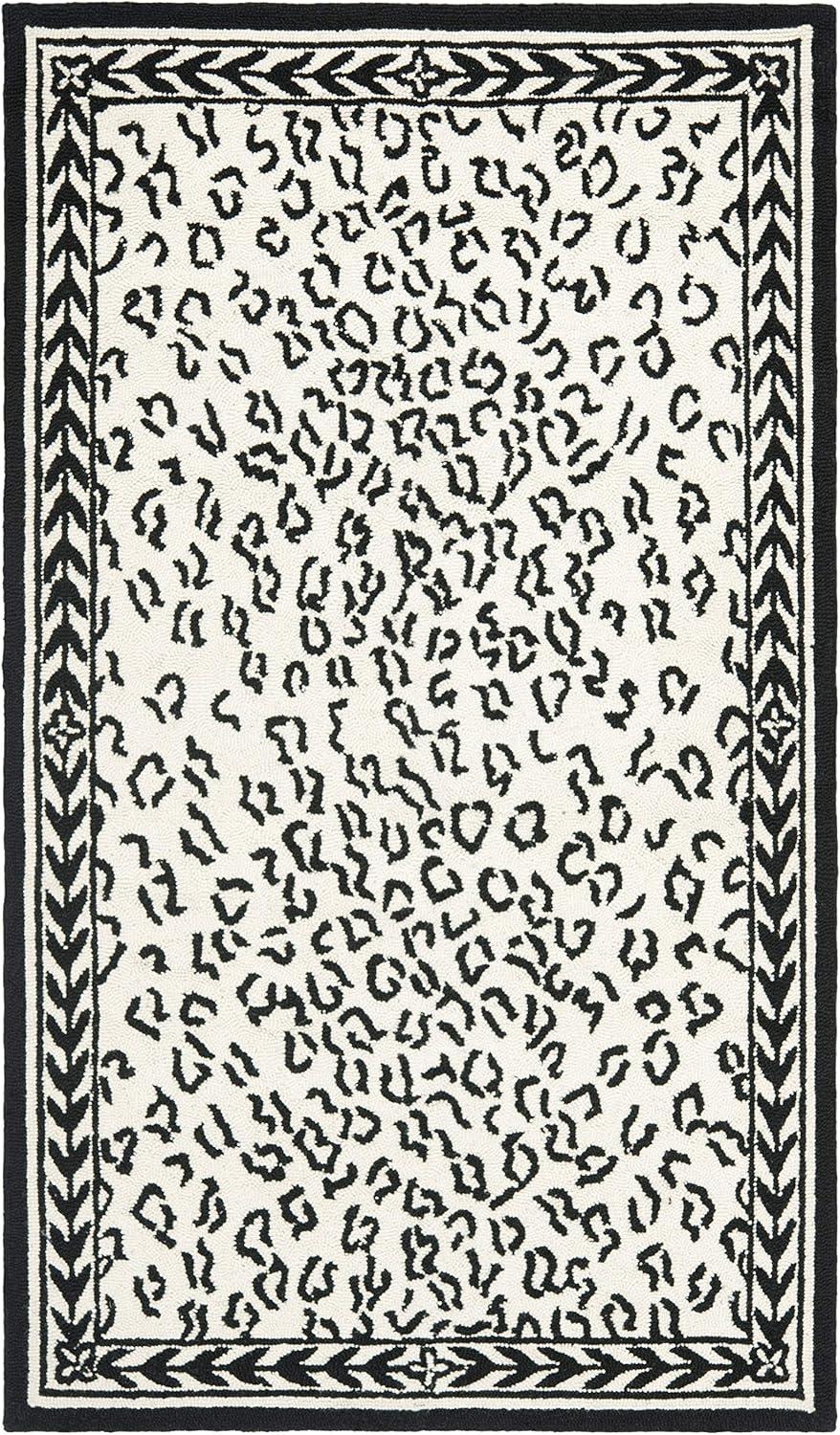 Martha Stewart Rugs Chelsea Hand Hooked Wool Animal Print Rug