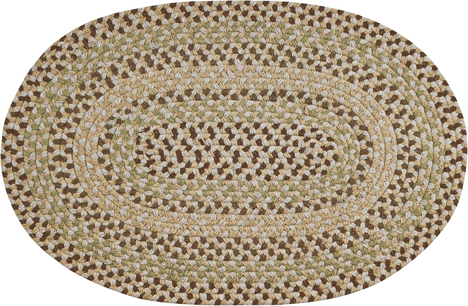 Better Trends Woodbridge 100% Wool 20" x 30" Braided Rug, Indoor use, for Adult - Ivory