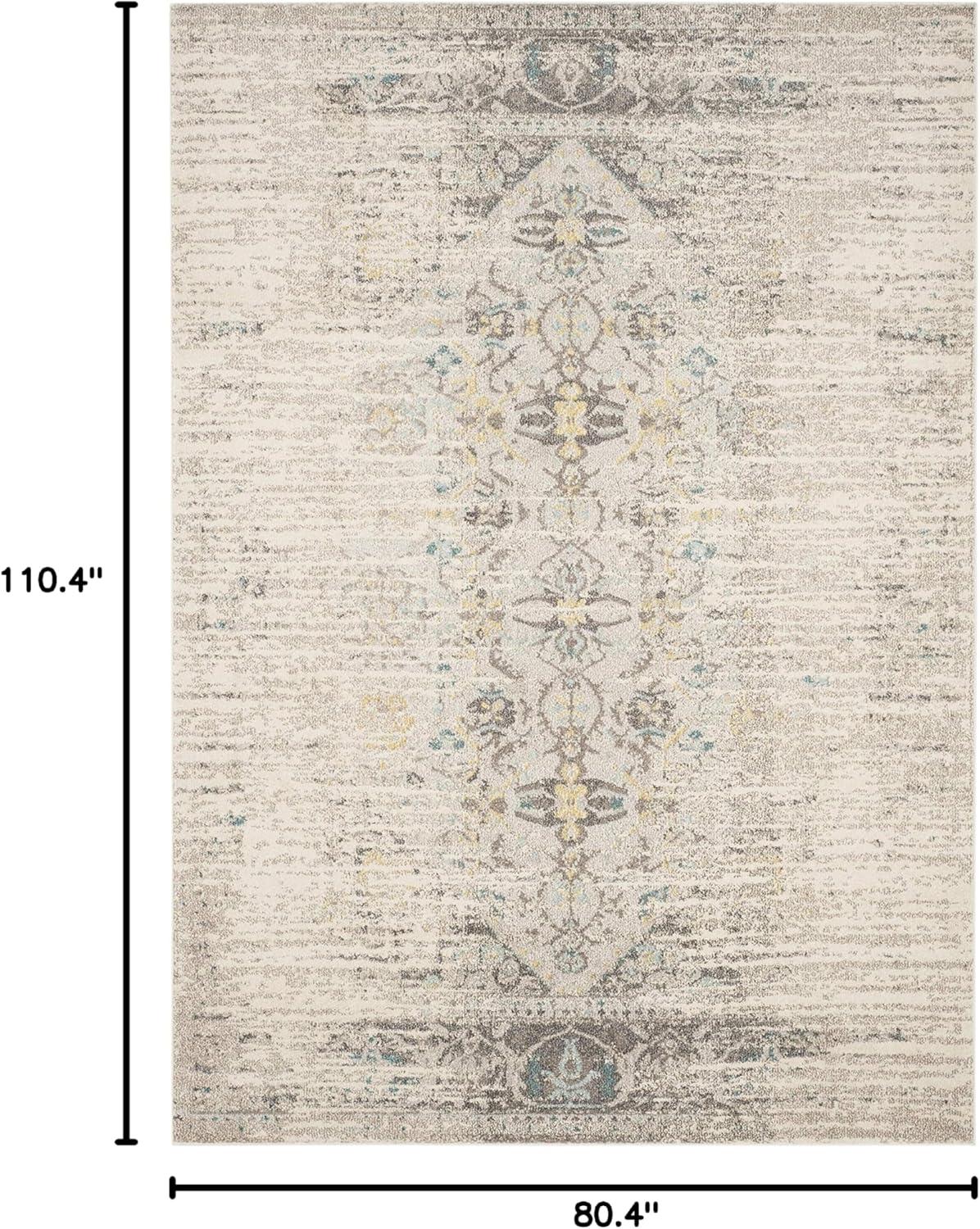 Monaco MNC209 Power Loomed Indoor Area Rug - Grey/Multi - 6'7"x9'2" - Safavieh.