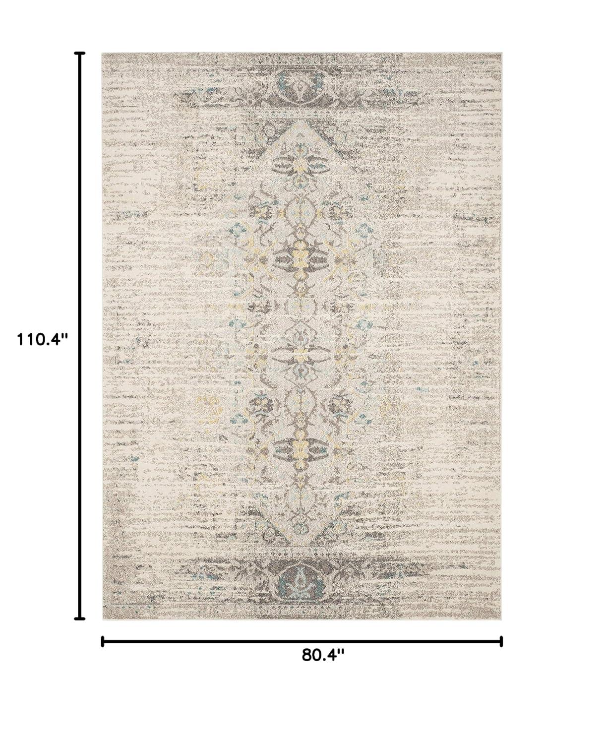 Monaco MNC209 Power Loomed Indoor Area Rug - Grey/Multi - 6'7"x9'2" - Safavieh.