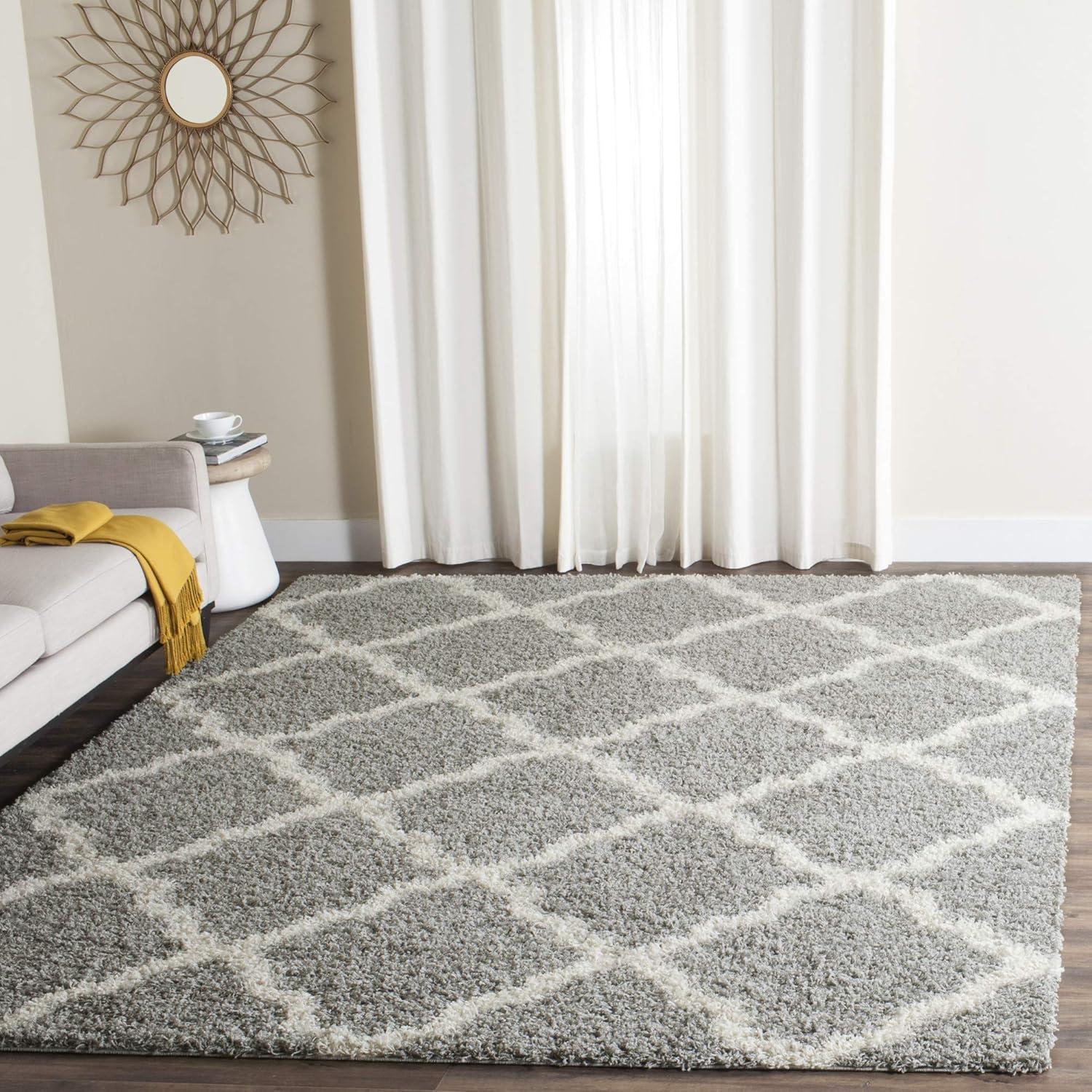 Dallas Shag SGD257 Power Loomed Indoor Area Rug - Ivory/Beige - 8'x10' - Safavieh.