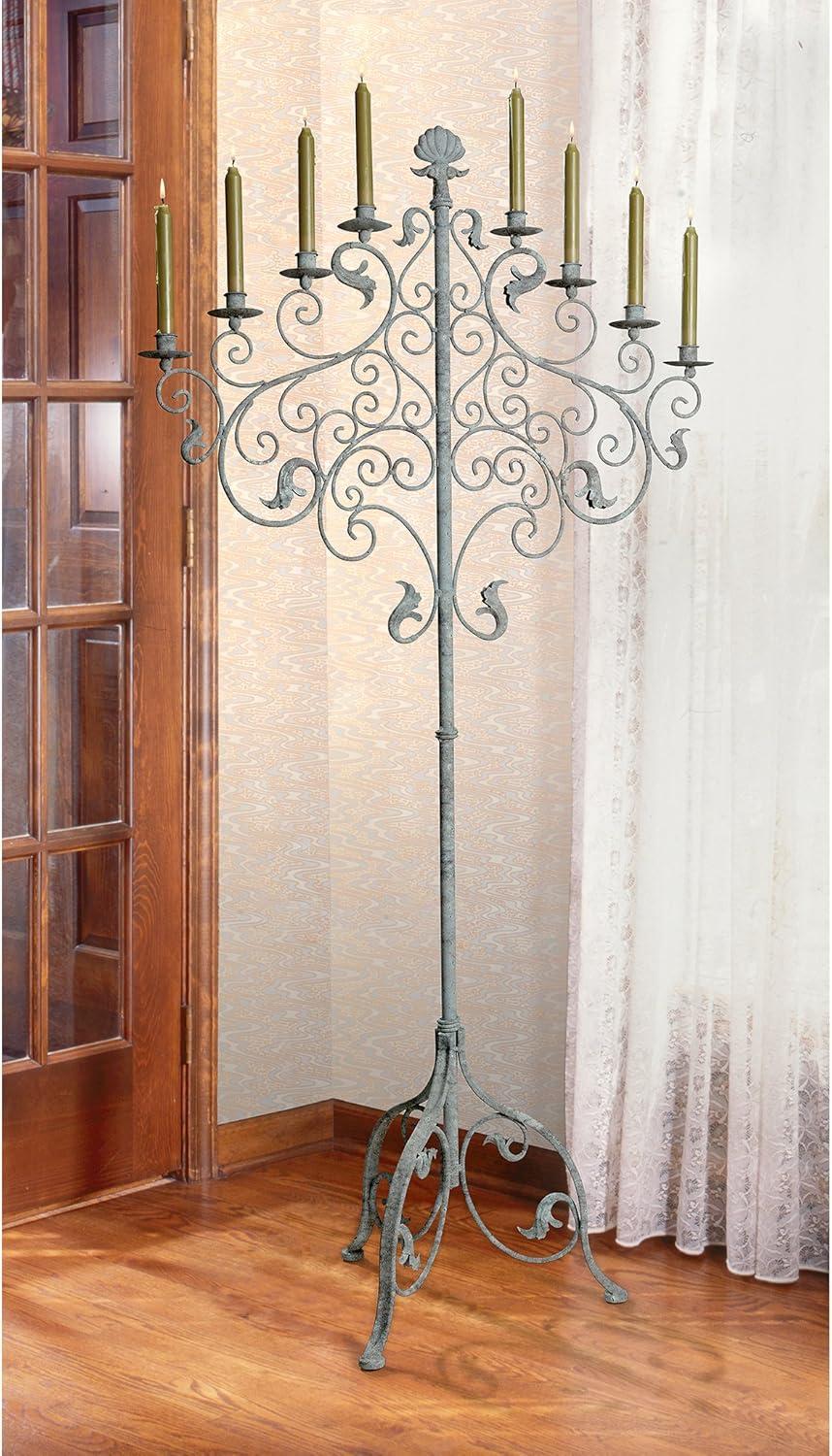 Castle Vecchio 59'' H Metal Floor Candelabra