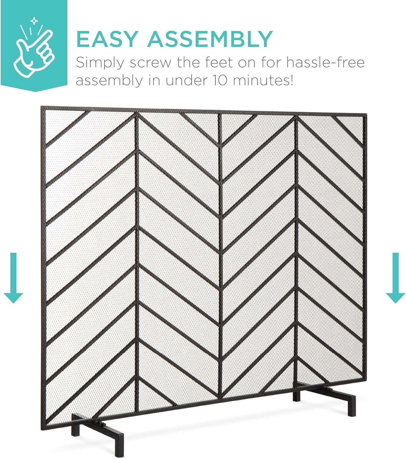 Hewish Iron Fireplace Screen