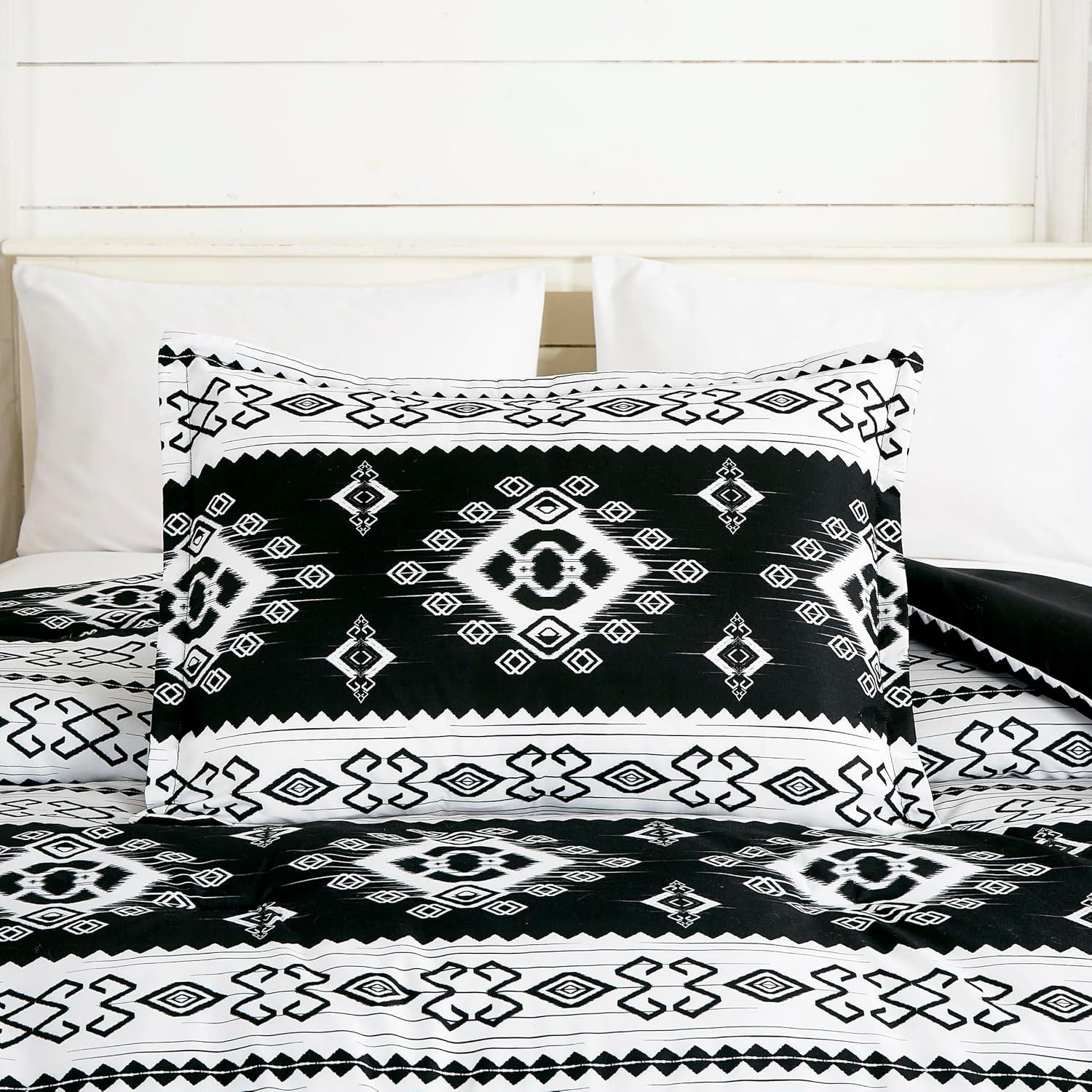 Chezmoi Collection Microfiber / Polyester Standard Geometric Shapes Comforter Set