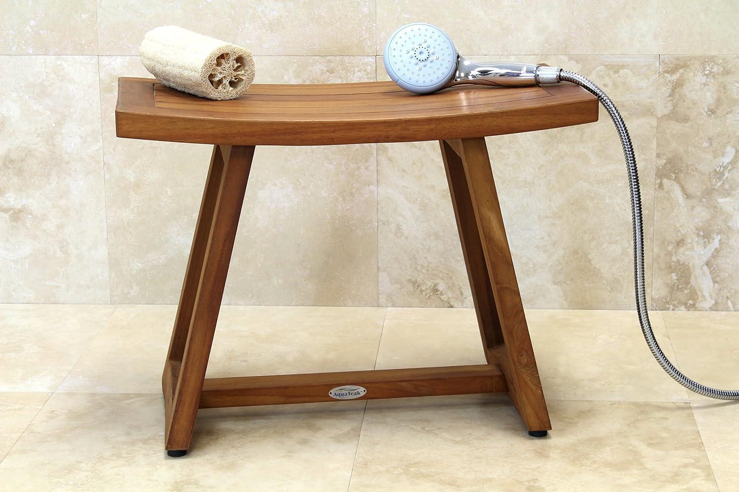 Patented 24" Asia® Curve Teak Shower Bench