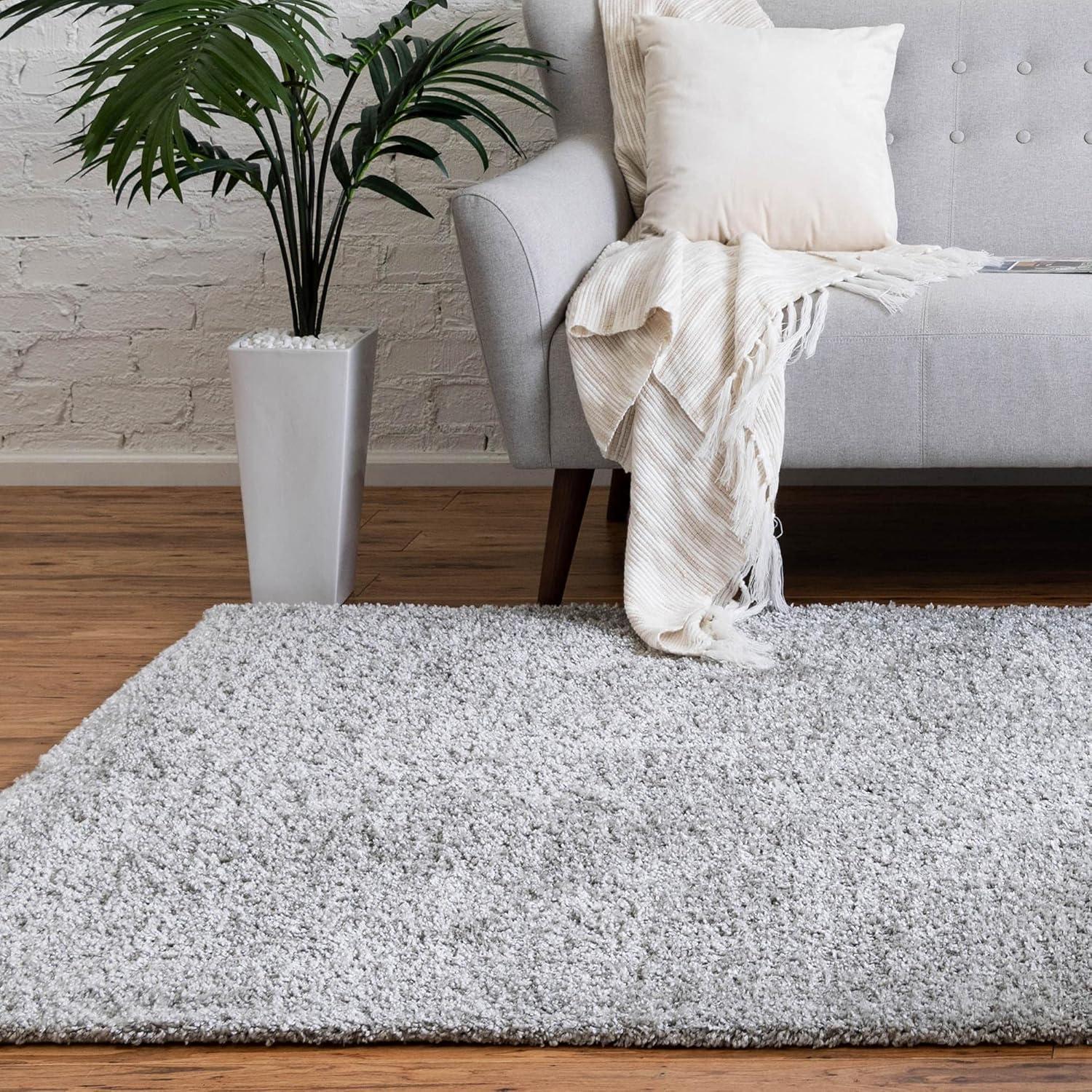 Unique Loom 8' 0 x 10' 0 Davos Shag Dusty Rose Area Rug
