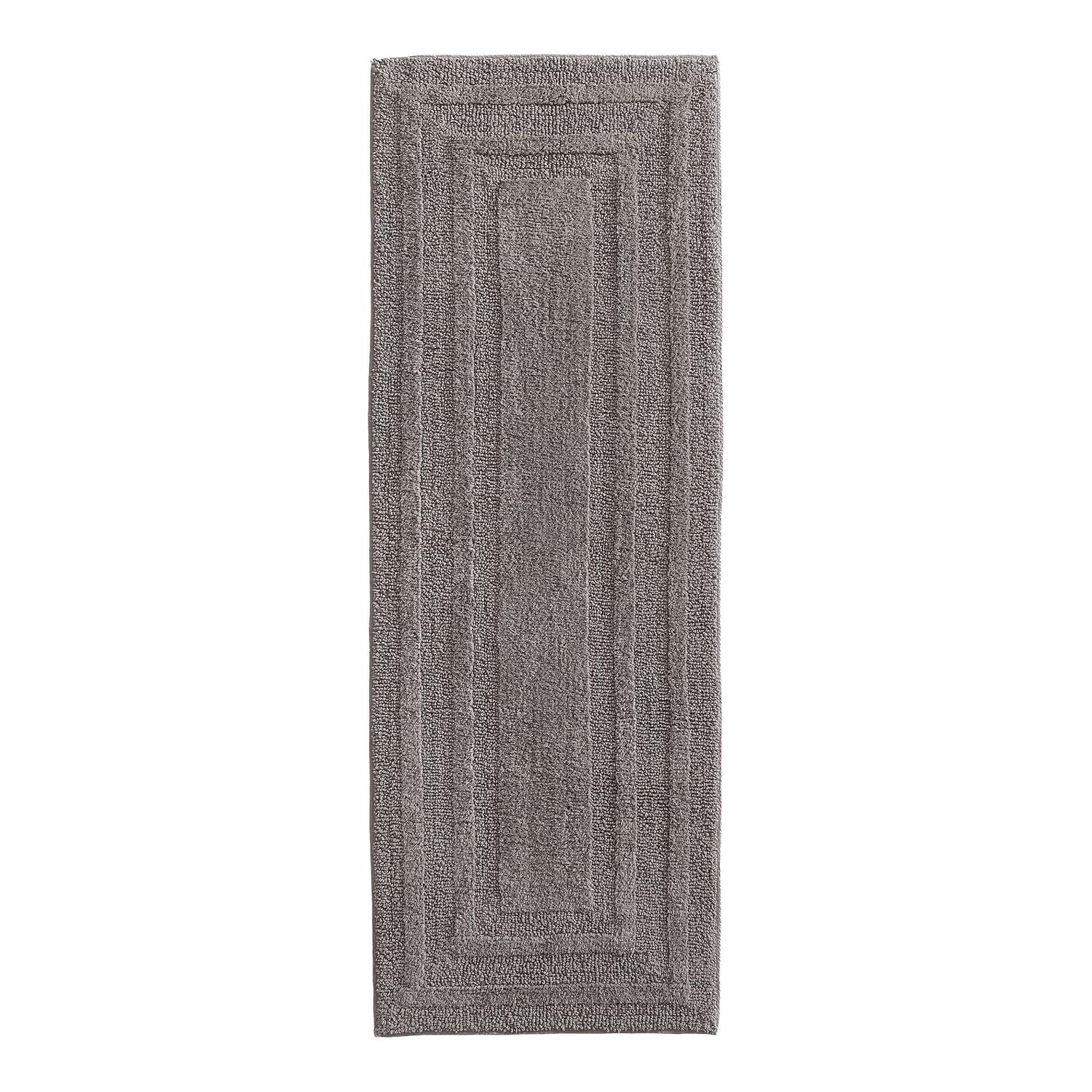 22"x60" Logan Bath Rug Brown - Eddie Bauer: Cotton Tufted, Machine Washable, Latex Backing, Lightweight