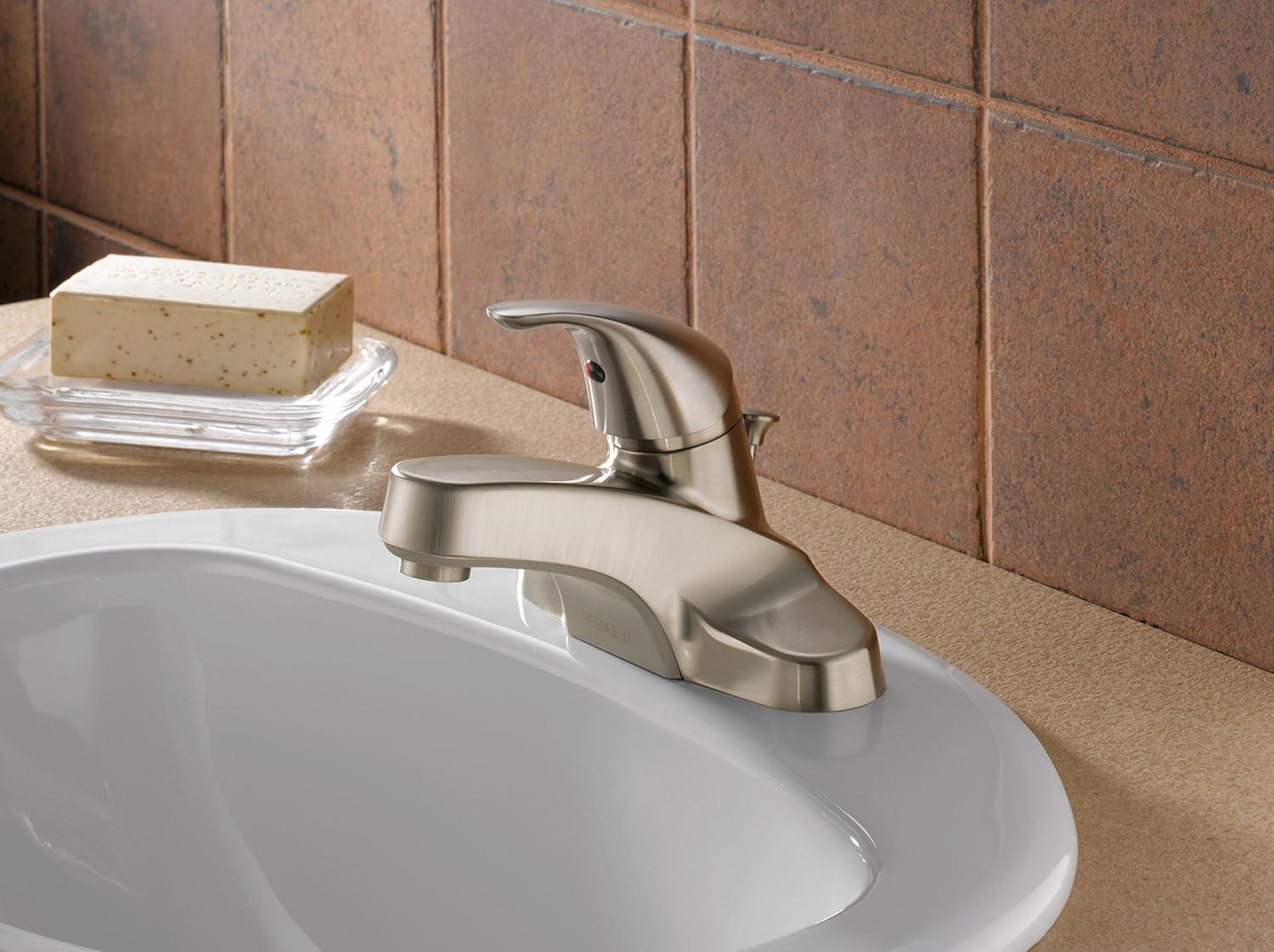 Core Centerset Bathroom Faucet with Drain Assembly, 2-handle Bathroom Sink Faucet