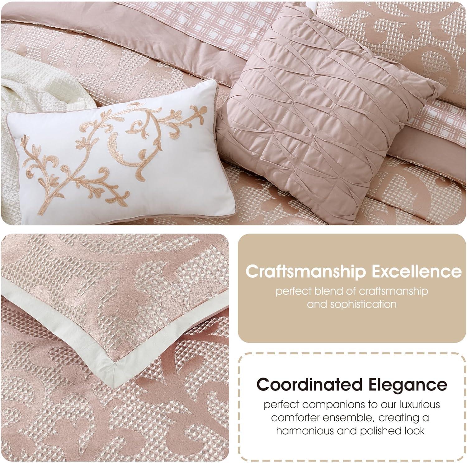 Nanshing America, Inc Janella 14 Piece Luxury Glam Comforter Set