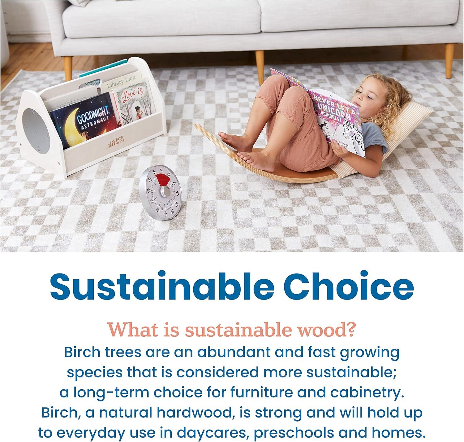 ECR4Kids ECR4Kids Double-Sided Book Caddy with Countdown Timer