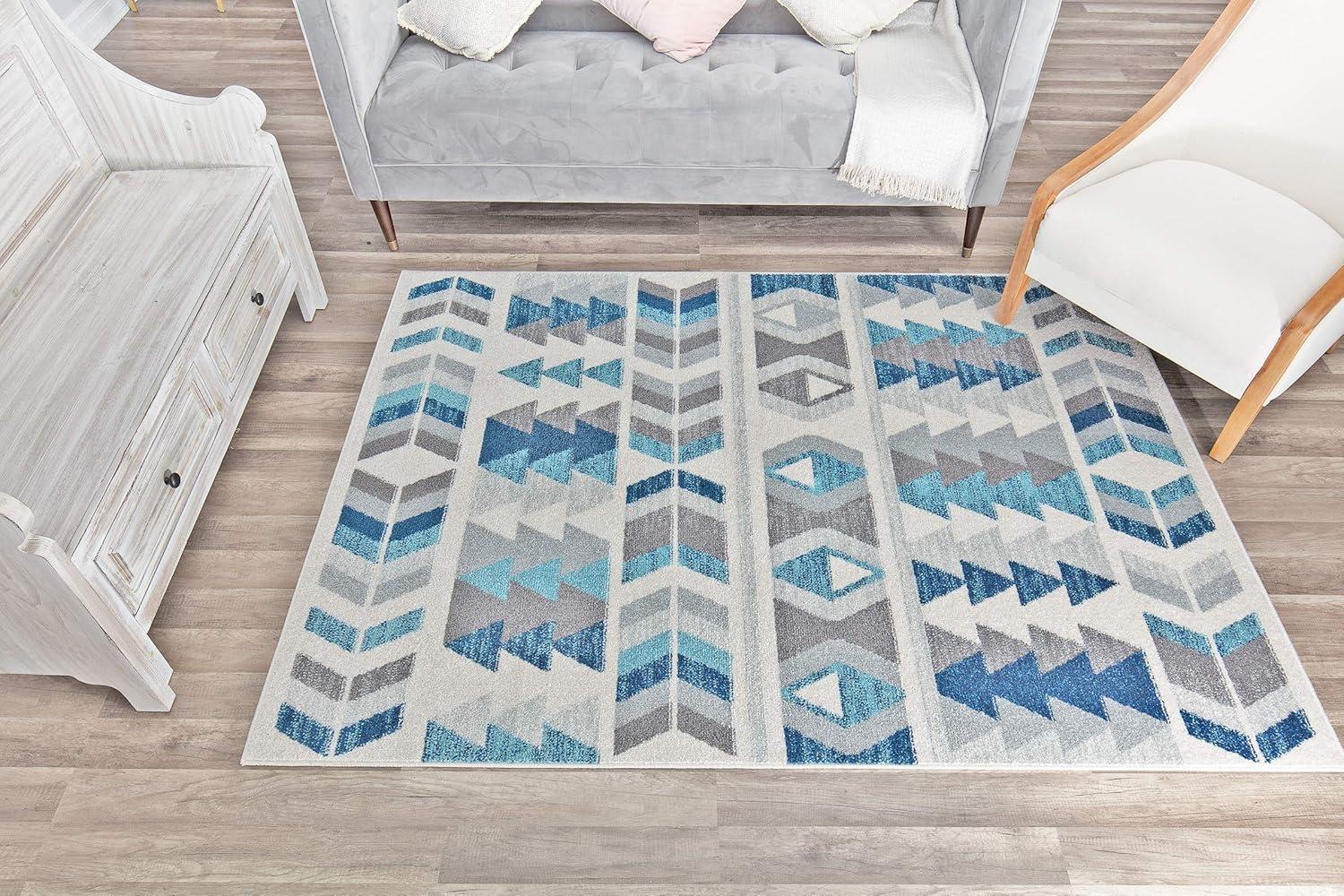 Rugs America Mika Geometric Contemporary Area Rug