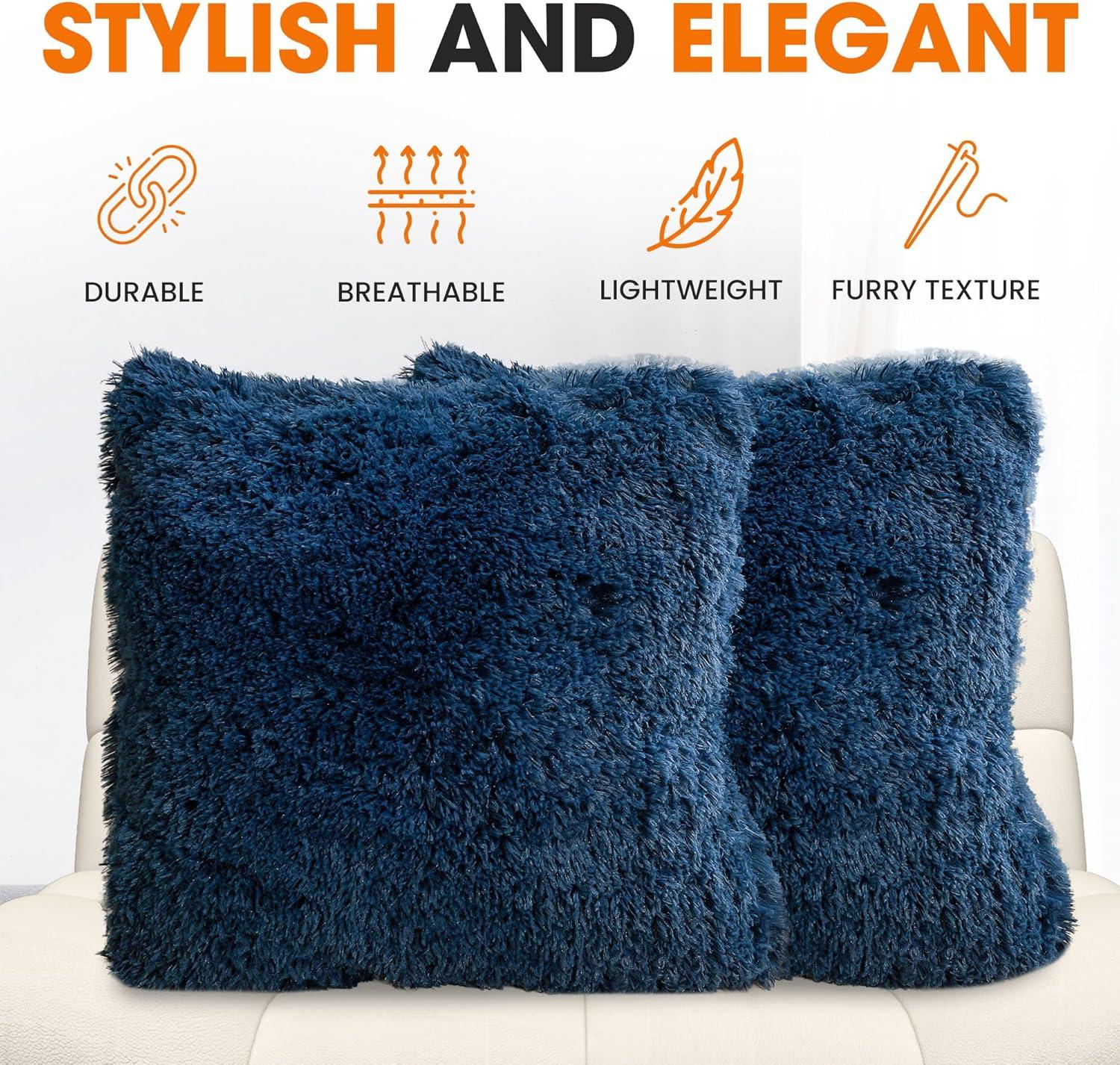 Faux Fur Throw Pillow