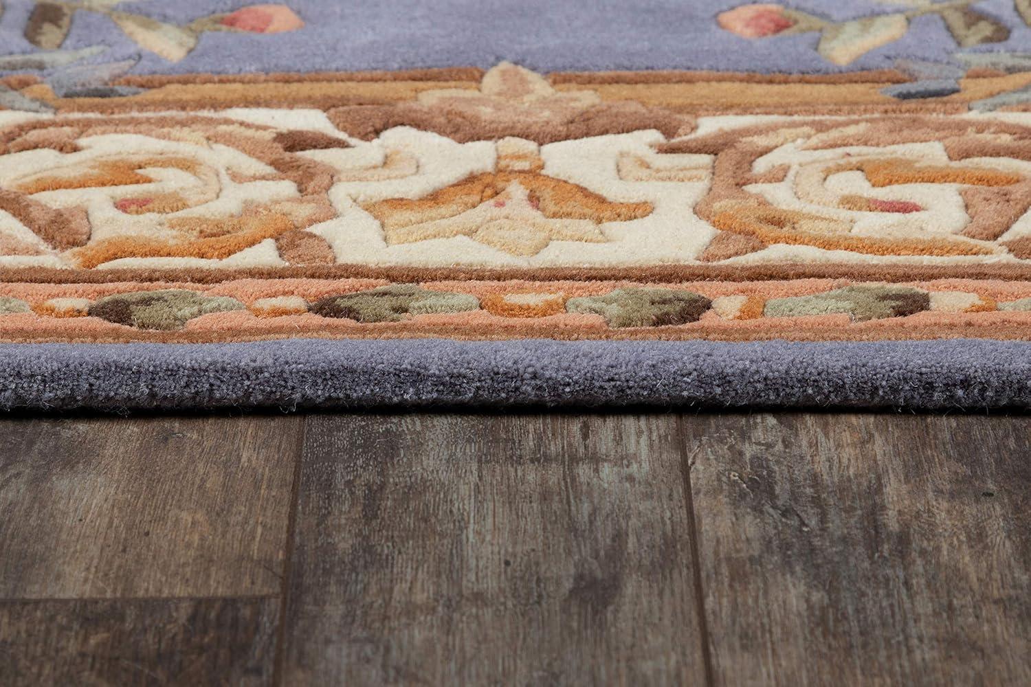 Momeni Transitional Rectangle Area Rug, Blue, 3'6" X 5'6"