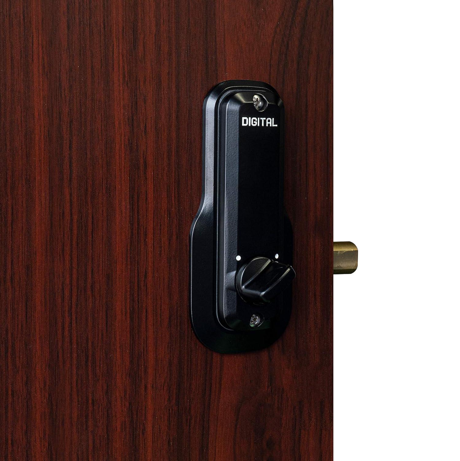 Jet Black Mechanical Keyless Deadbolt for Doors and Gates