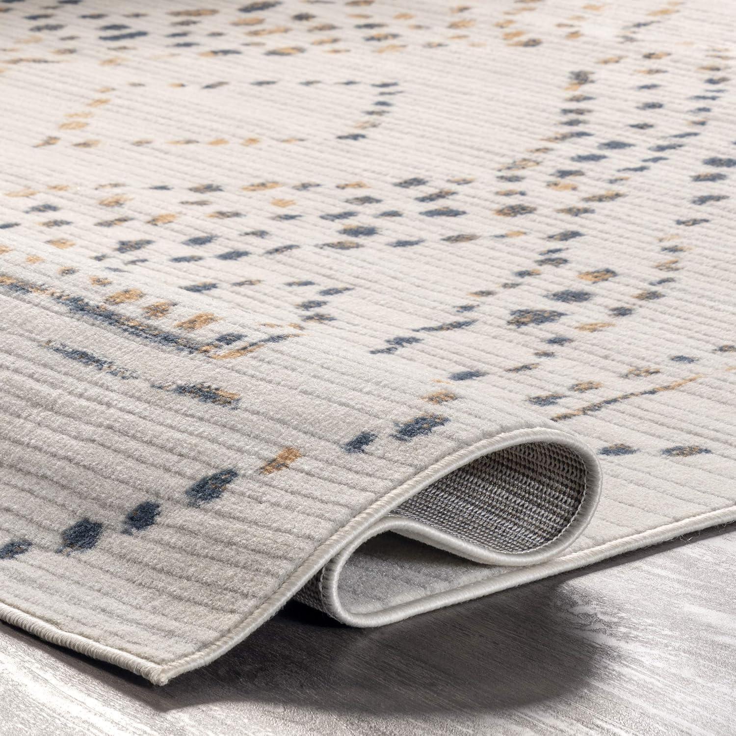Nuloom Mila Moroccan 8x10 Indoor Area Rug for Living Room Bedroom Dining Room Kitchen, Beige/Ivory