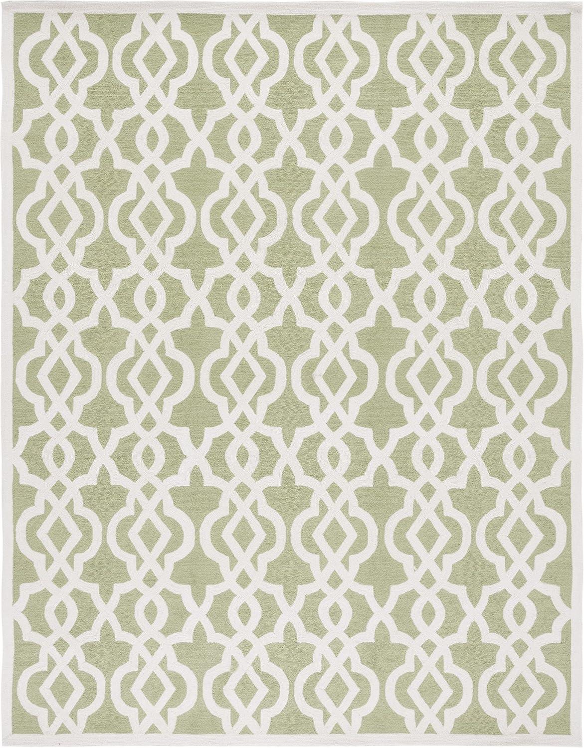 Four Seasons FRS466 Hand Tufted Area Rug - Seafoam/Ivory - 8'x10' - Safavieh.