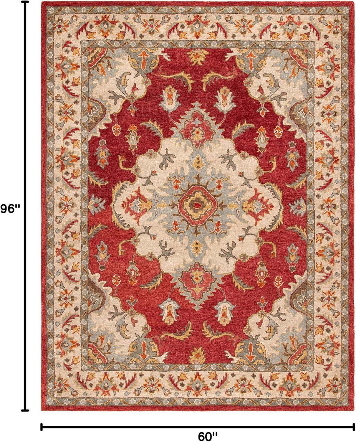 Fleur De Lis Living Mavek Hand Tufted Wool Oriental Rug