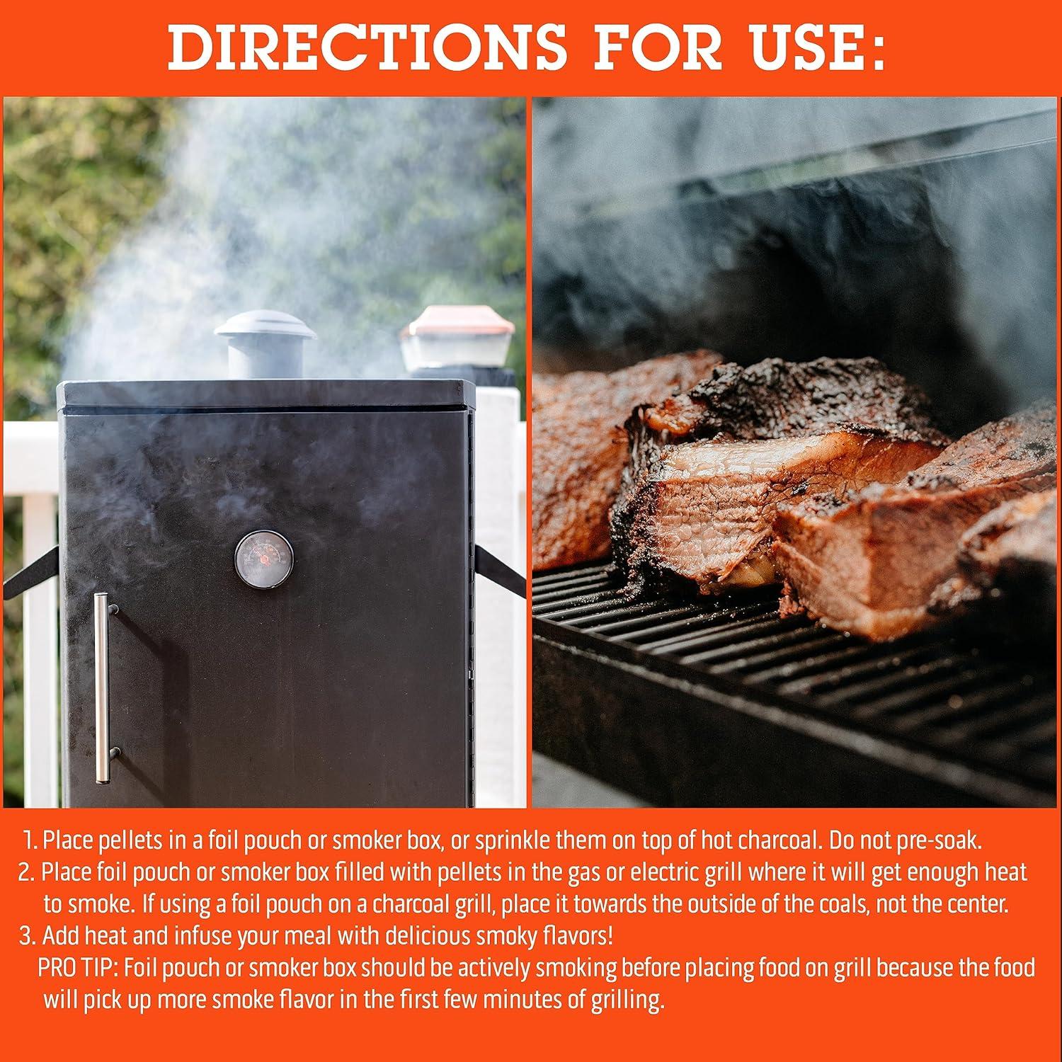 Camerons Smoking Wood Pellets (Apple, 1 Pint)- Kiln Dried BBQ Pellets- 100% All Natural Barbecue Smoker Chips- for Pellot Smokers and Pellet Grills - Easy Combustion, Infuse Smokey Flavor