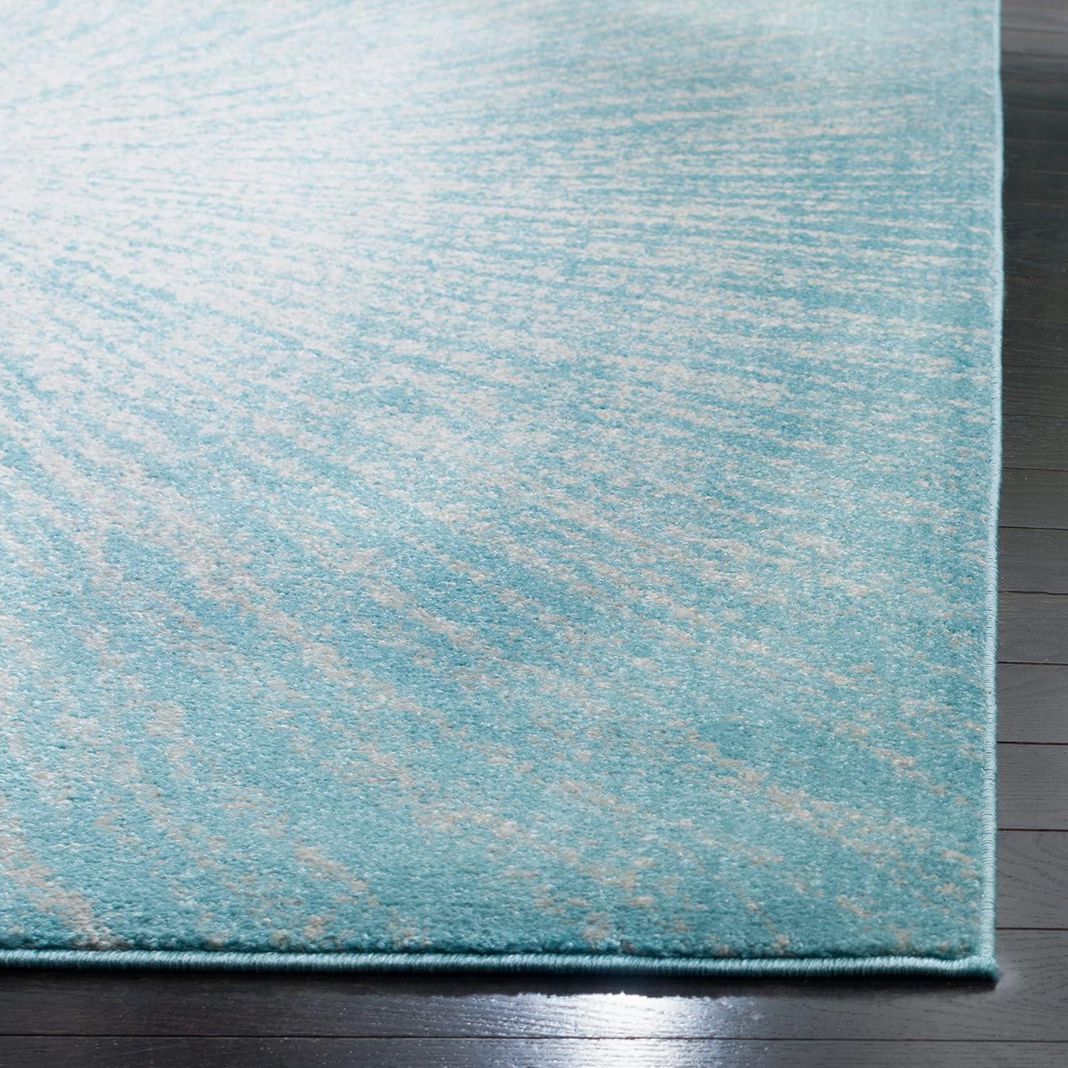 Evoke EVK228 Power Loomed Indoor Accent Rug - Aqua/Ivory - 2'2"x4' - Safavieh