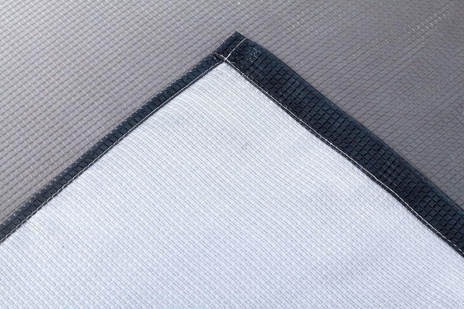 Dainty Home 3D Printed Ombre Textured Waffle Weave Shower Curtain - Black