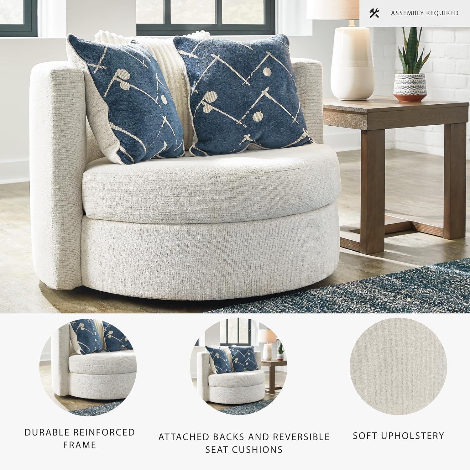 Ebern Designs Wydmondham Upholstered Swivel Accent Chair