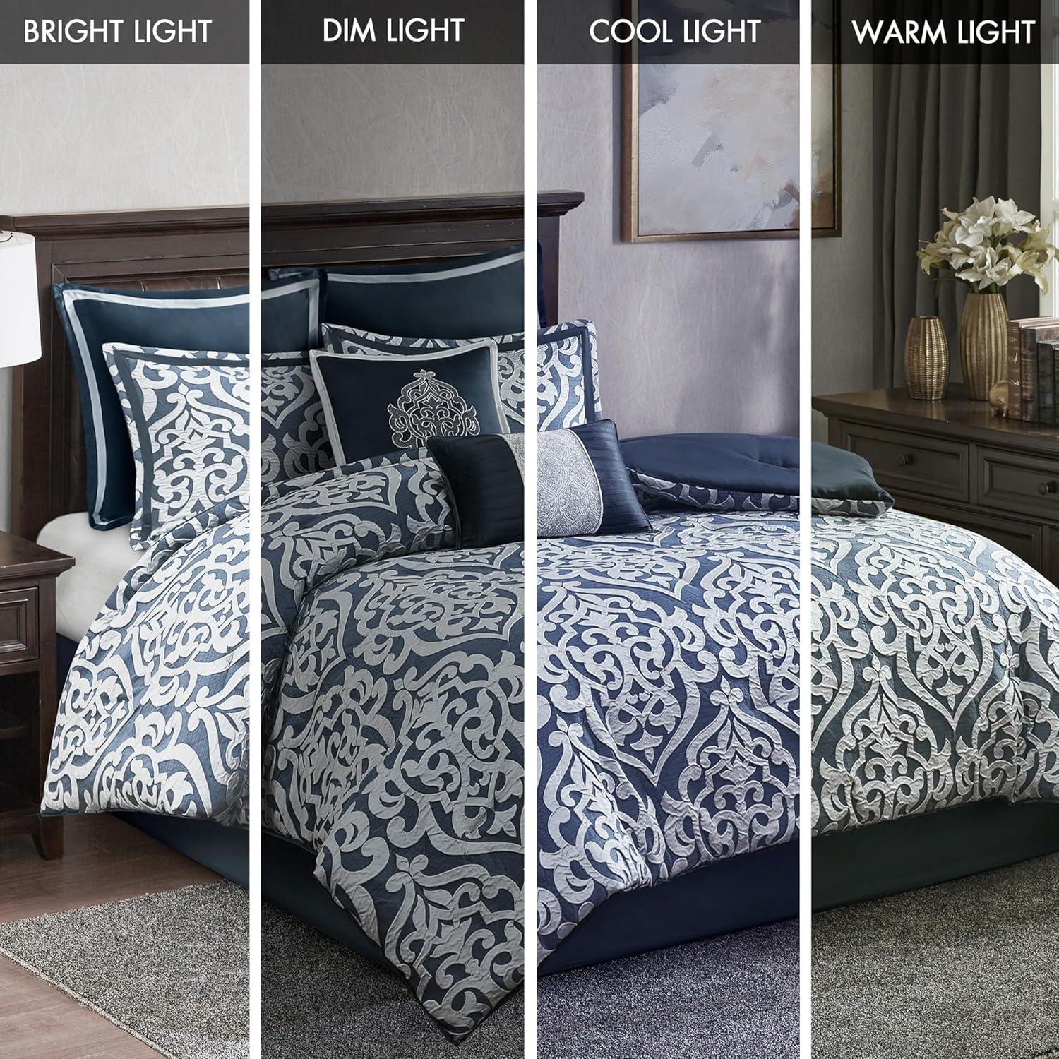 Madison Park Odette Jacquard 8 Piece Comforter Set & Reviews | Wayfair