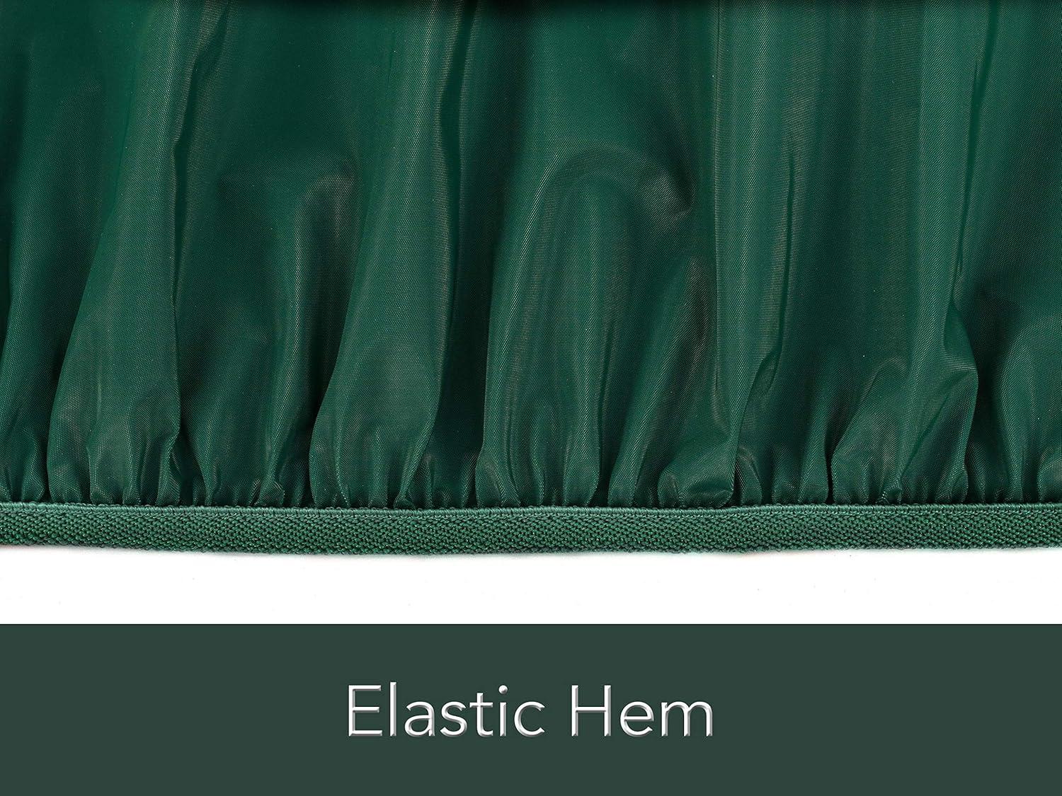 Covermates Rectangular Spa Cover - Light Weight Material, Weather Resistant, Elastic Hem, Outdoor Living Covers, 92W x 82D x 14H, Green